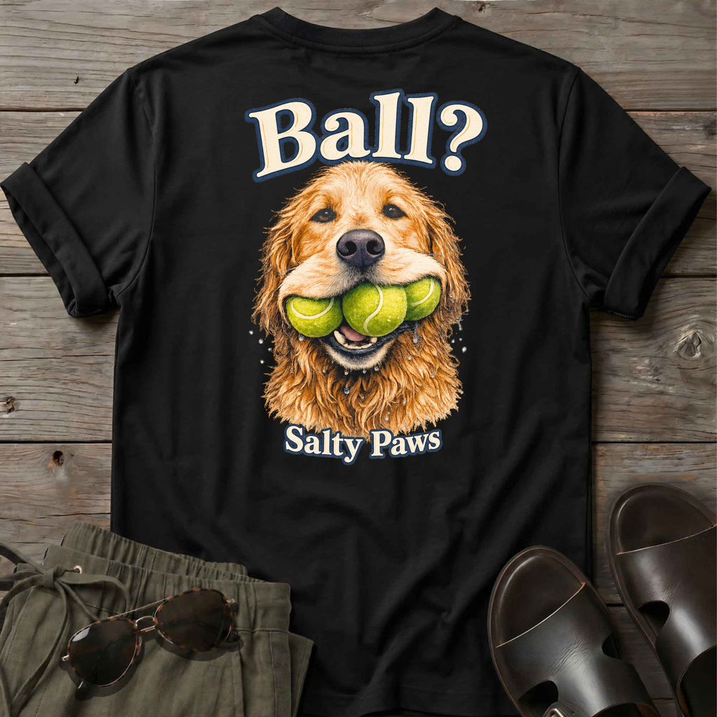 Ball! Golden Retriever BACK DESIGN
