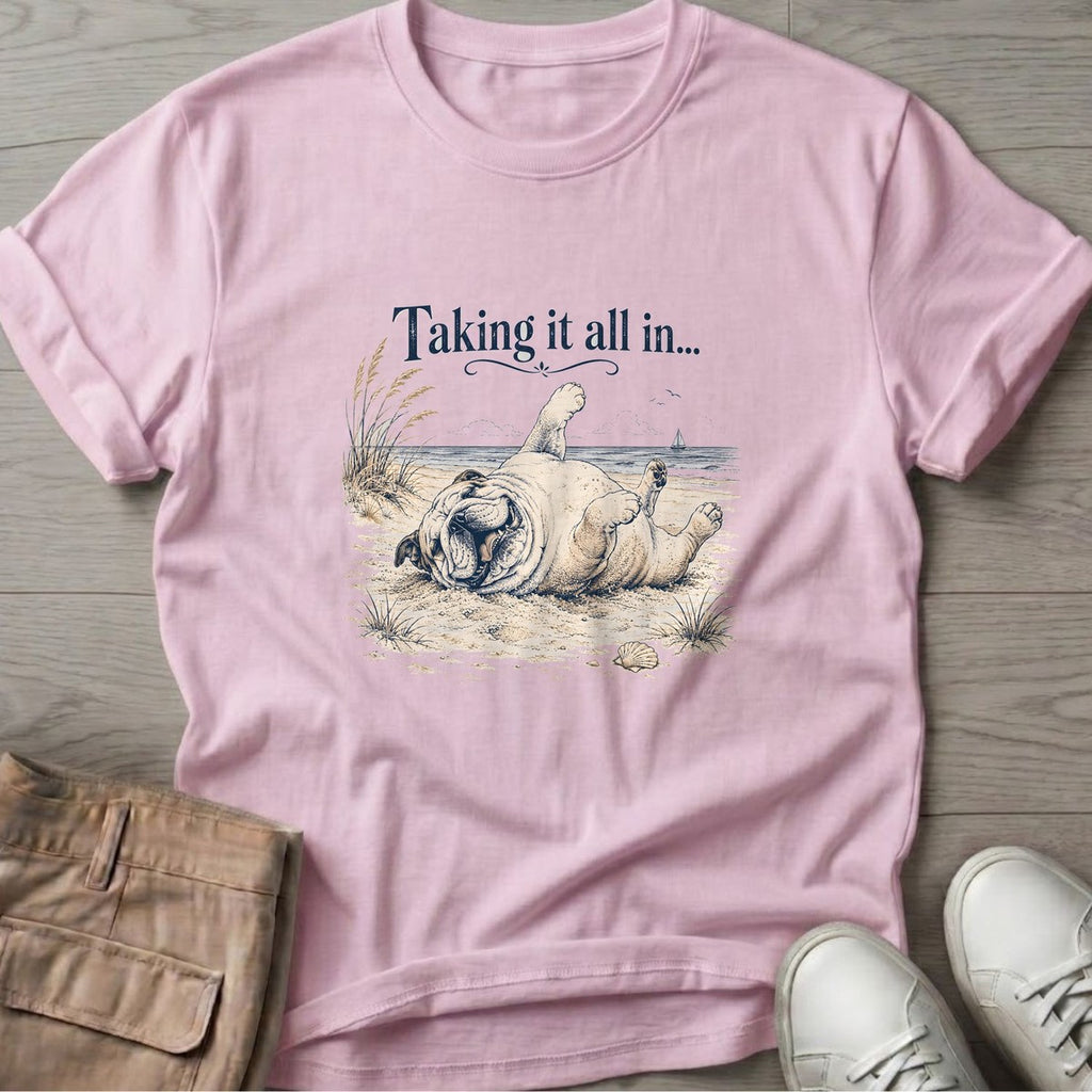 Taking It All In T-Shirt in Light Pink
