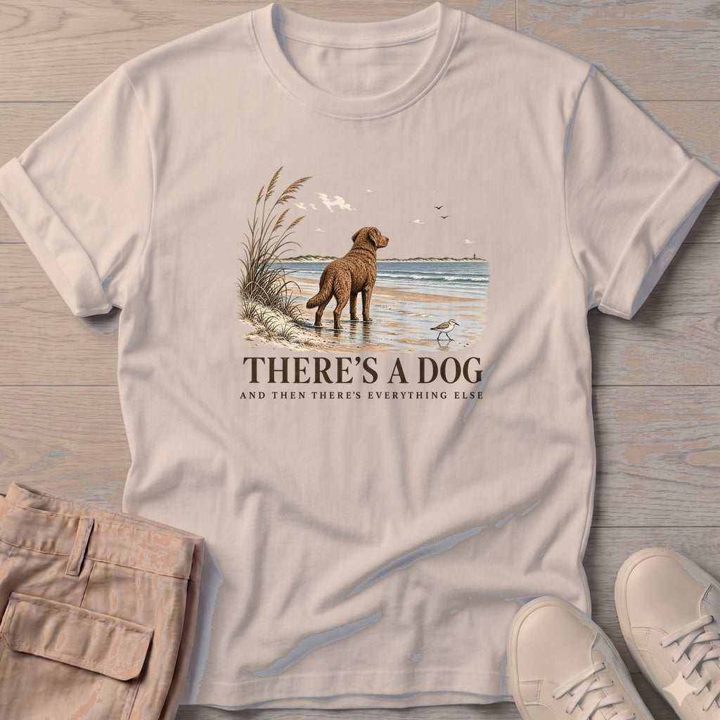 There's a Dog Chesapeake Bay Retriever T-Shirt in Sand, Salty Paws coastal t-shirt