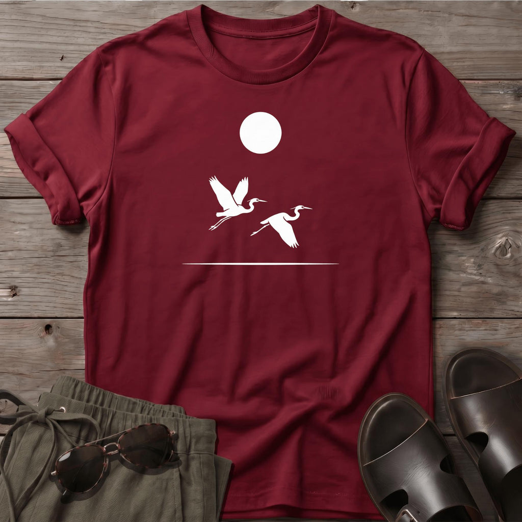 2 Herons in Flight Tee