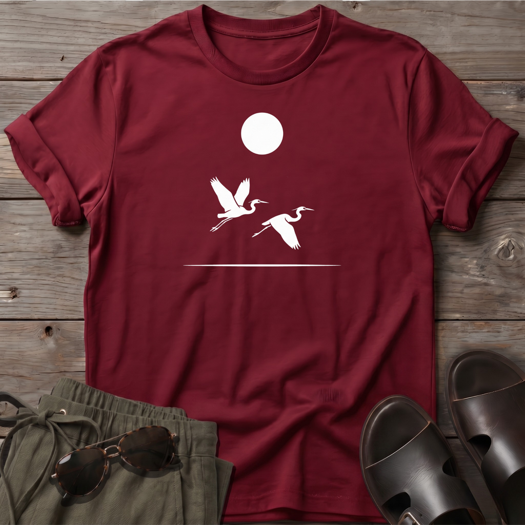 2 Herons in Flight Tee