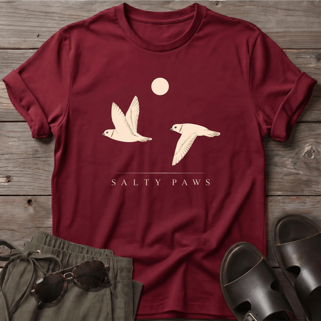 2 Piping Plovers in Flight T-Shirt
