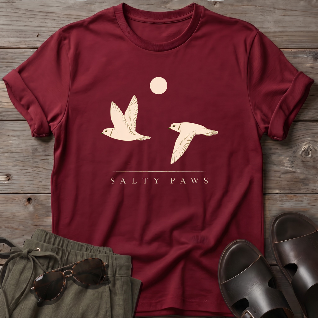 2 Piping Plovers in Flight T-Shirt