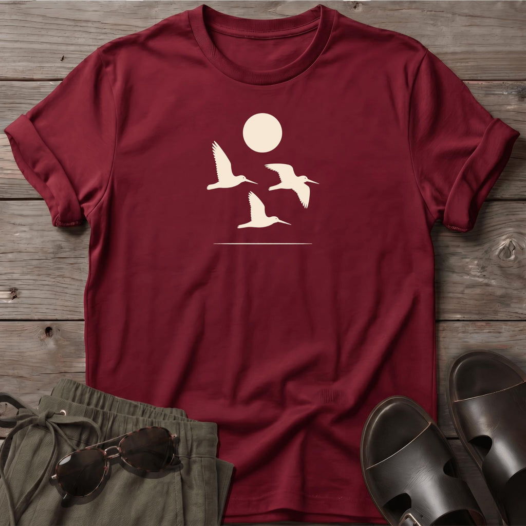 3 Oystercatchers in Flight Tee