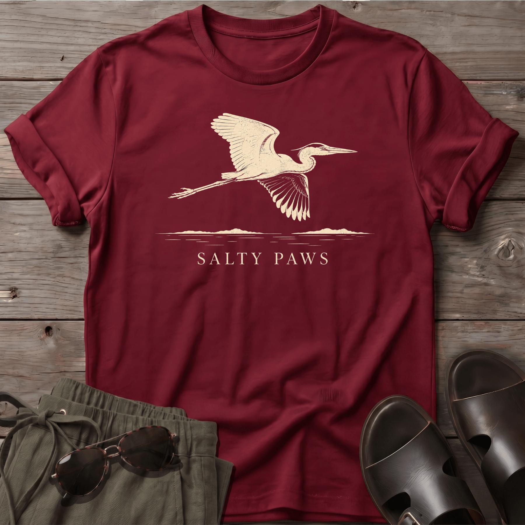 Great Heron Flight T-shirt (front)
