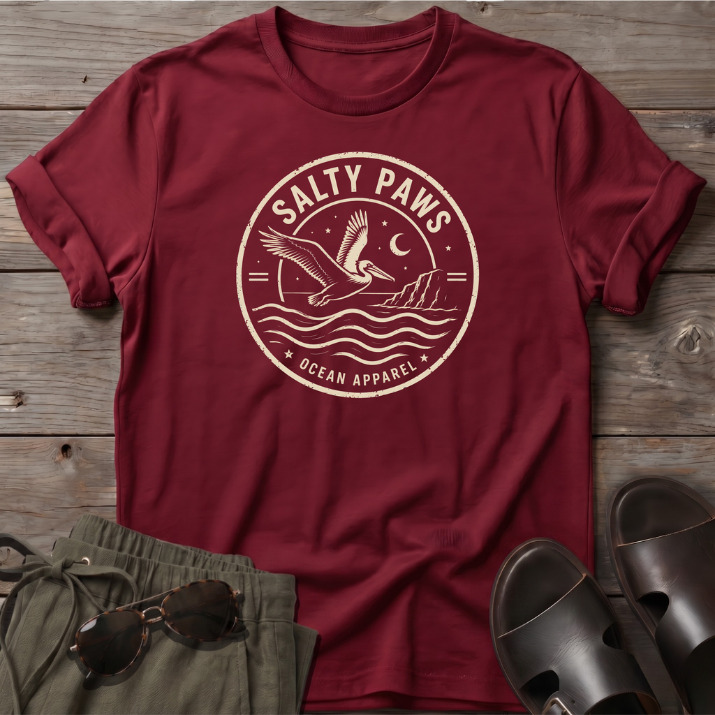 Salty Paws Crest Heron T-Shirt