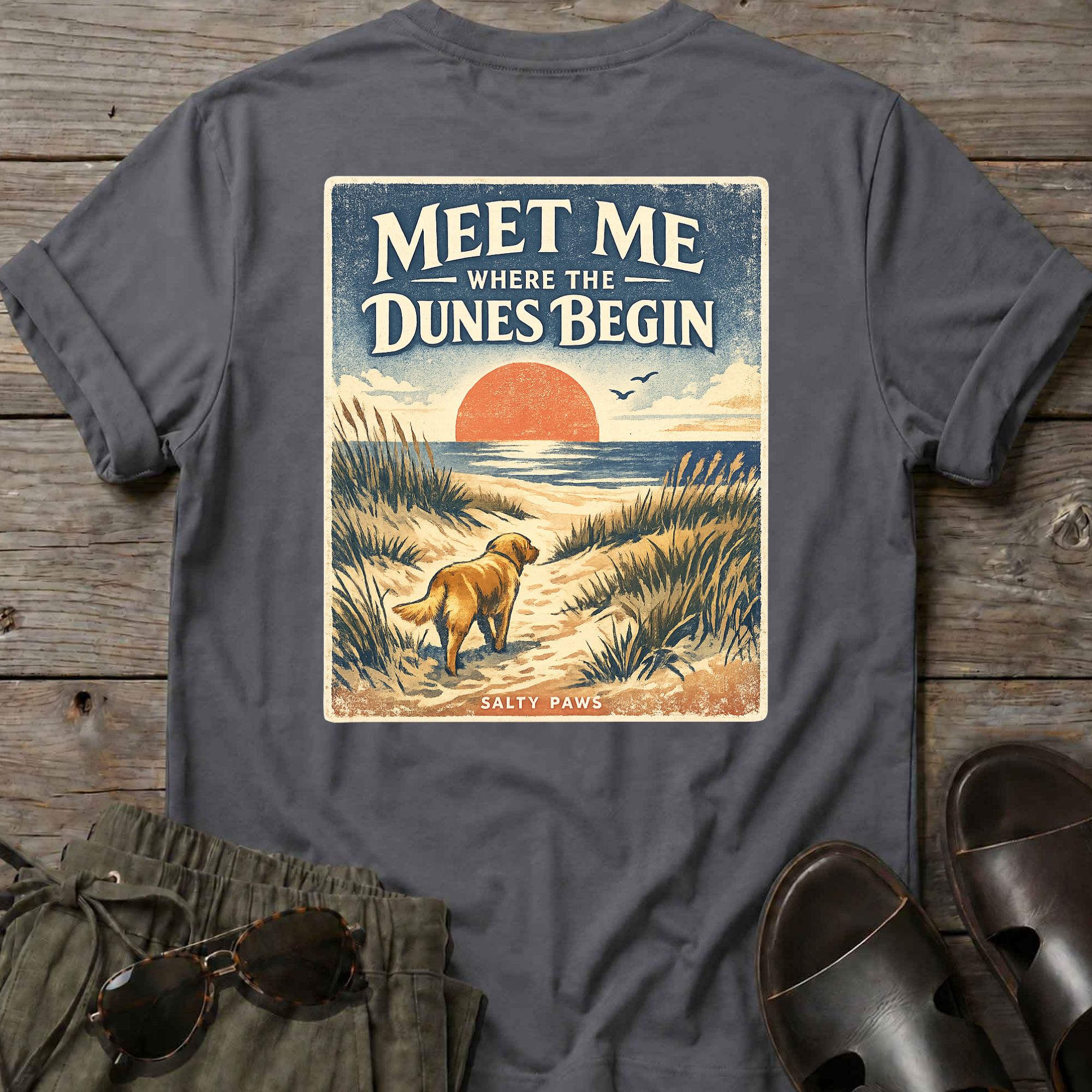 Meet me at the Dunes Back Design T-Shirt