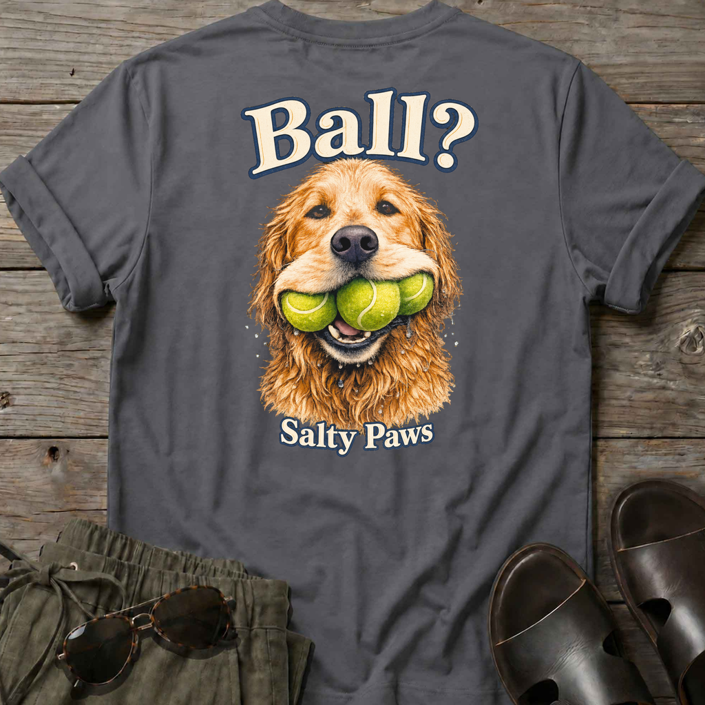 Ball! Golden Retriever BACK DESIGN