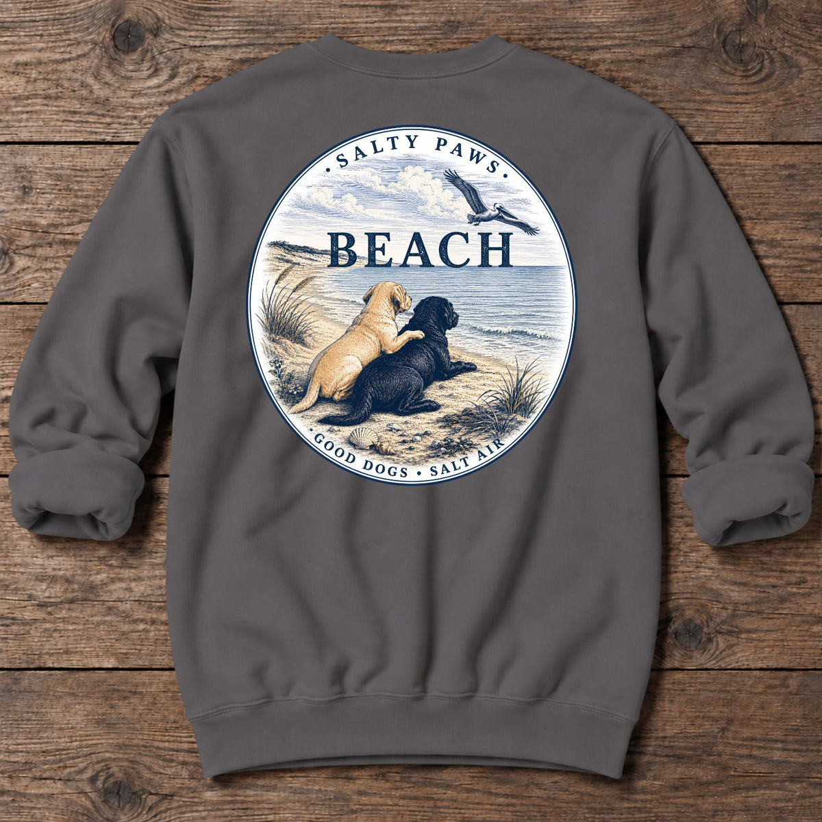 Beach Pelicans Labrador - Midweight Sweatshirt