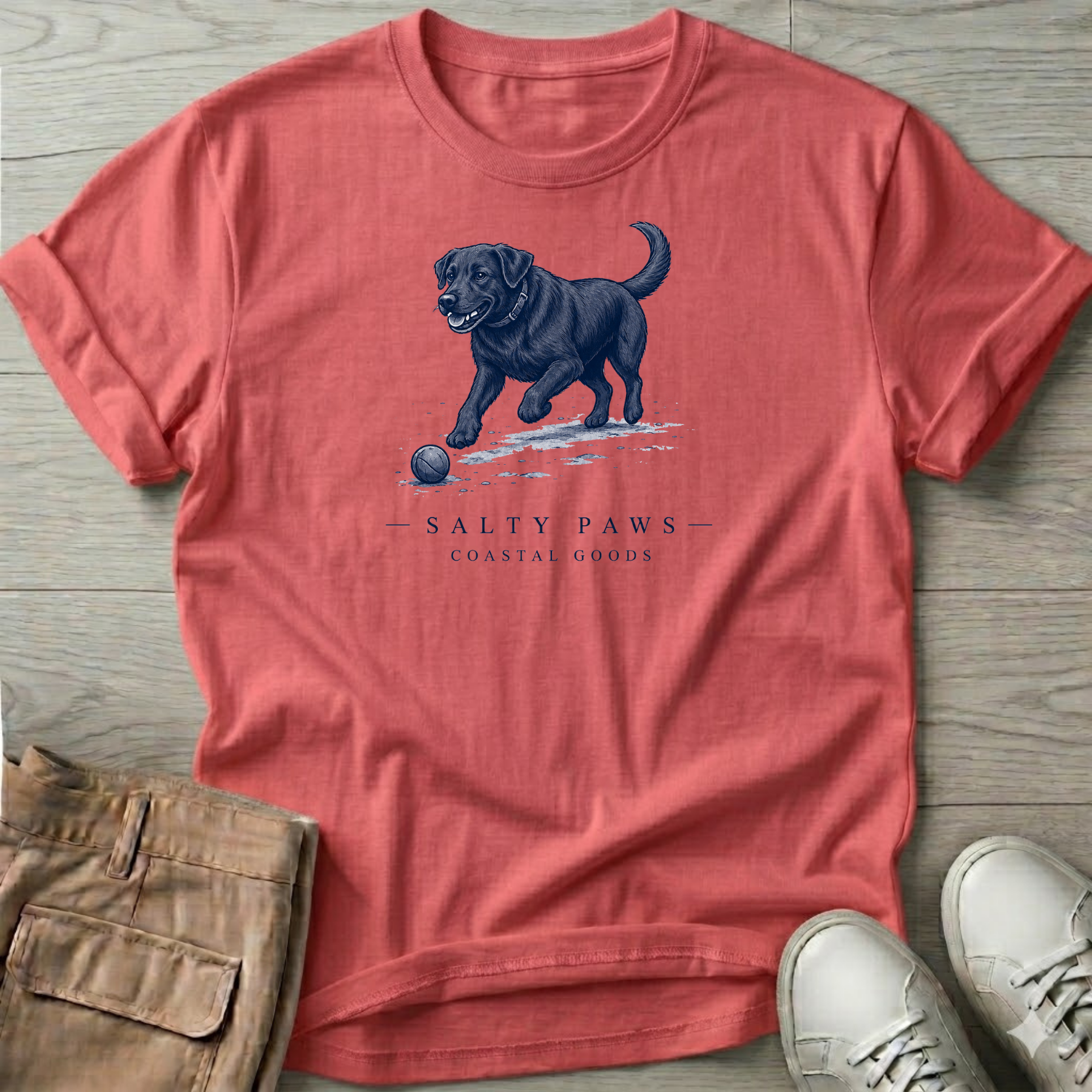 Black Labrador Ball T-Shirt