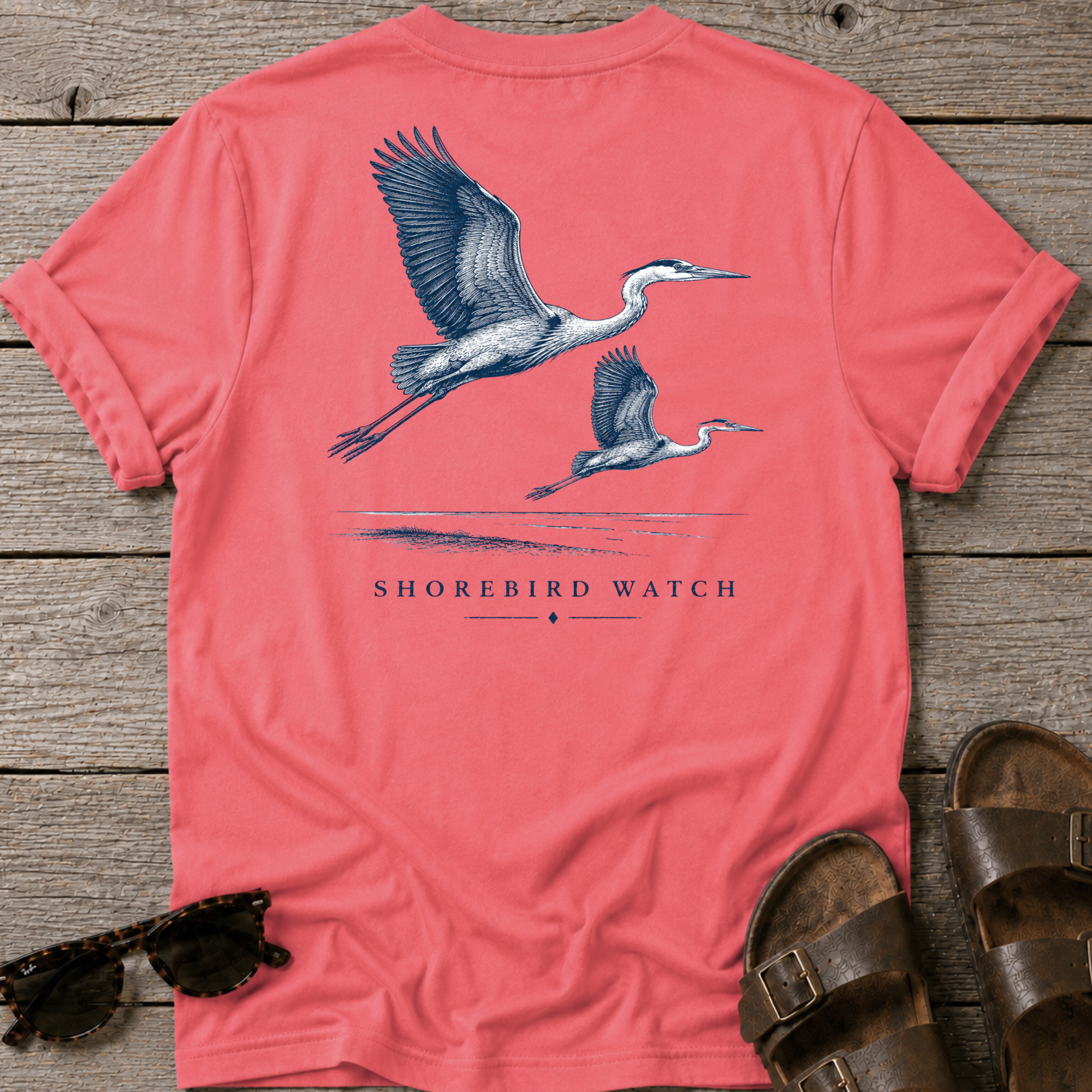 2 Herons BACK DESIGN T-Shirt