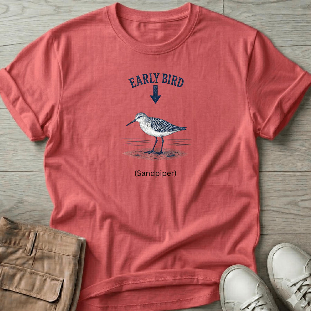 Early Bird Sandpiper T-Shirt