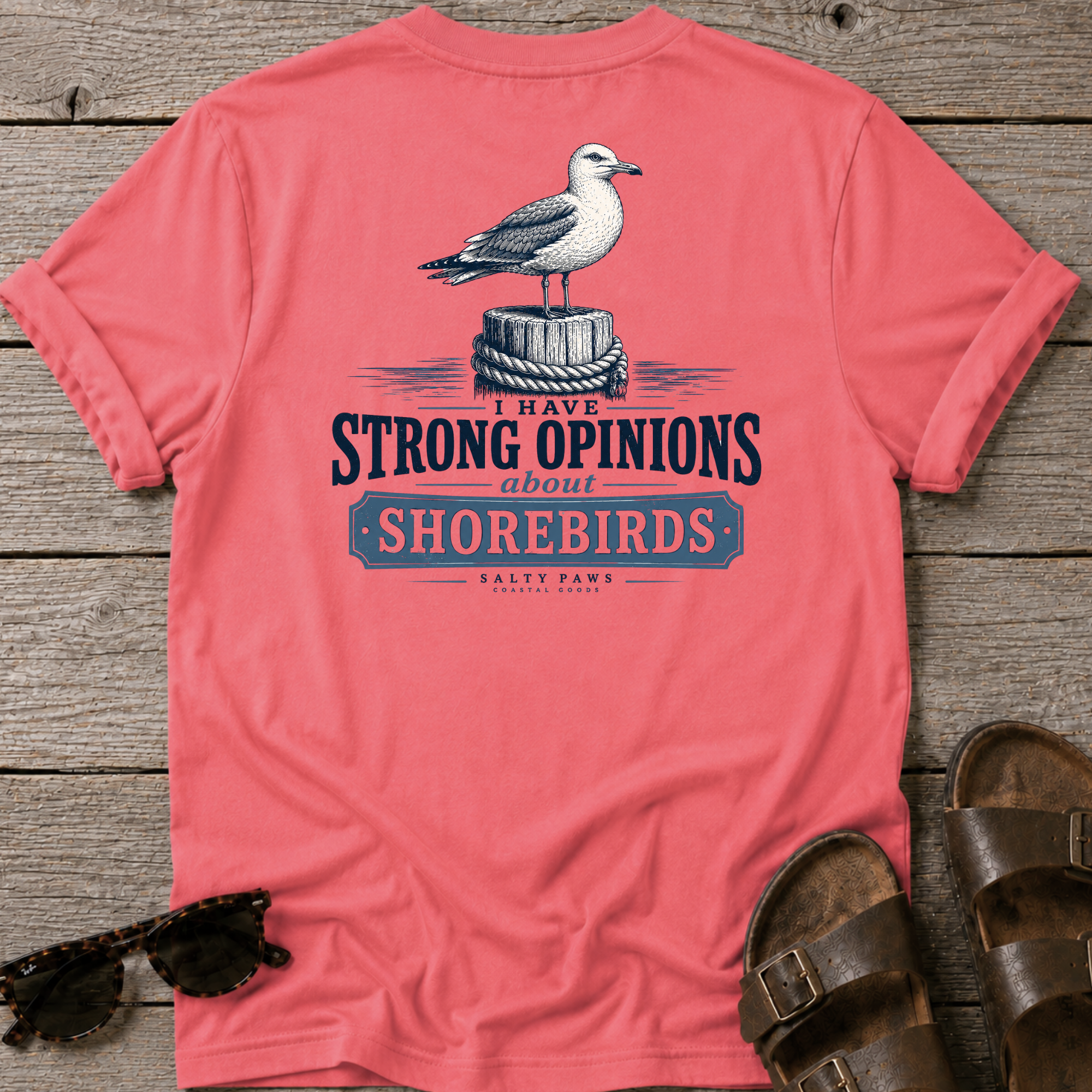 Gull Strong Opinions T-shirt BACK DESIGN