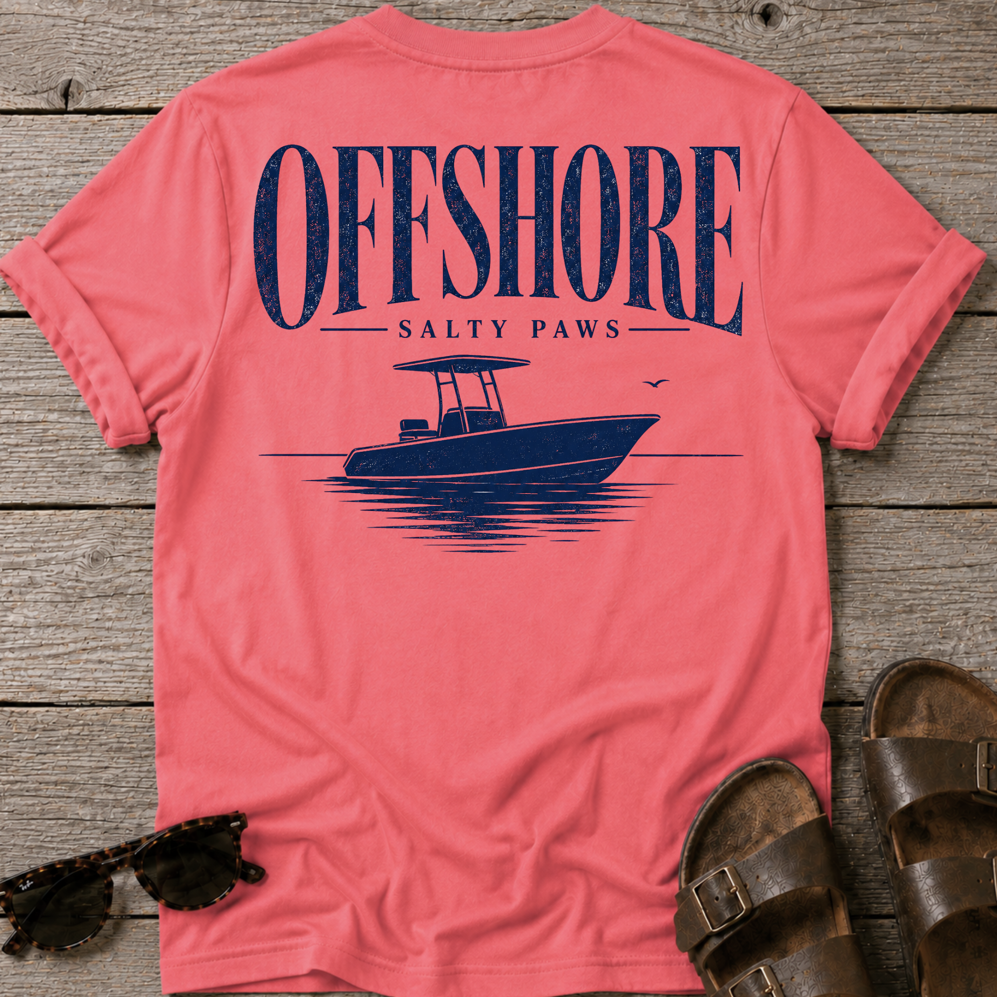 Offshore Boat BACK DESIGN T-Shirt