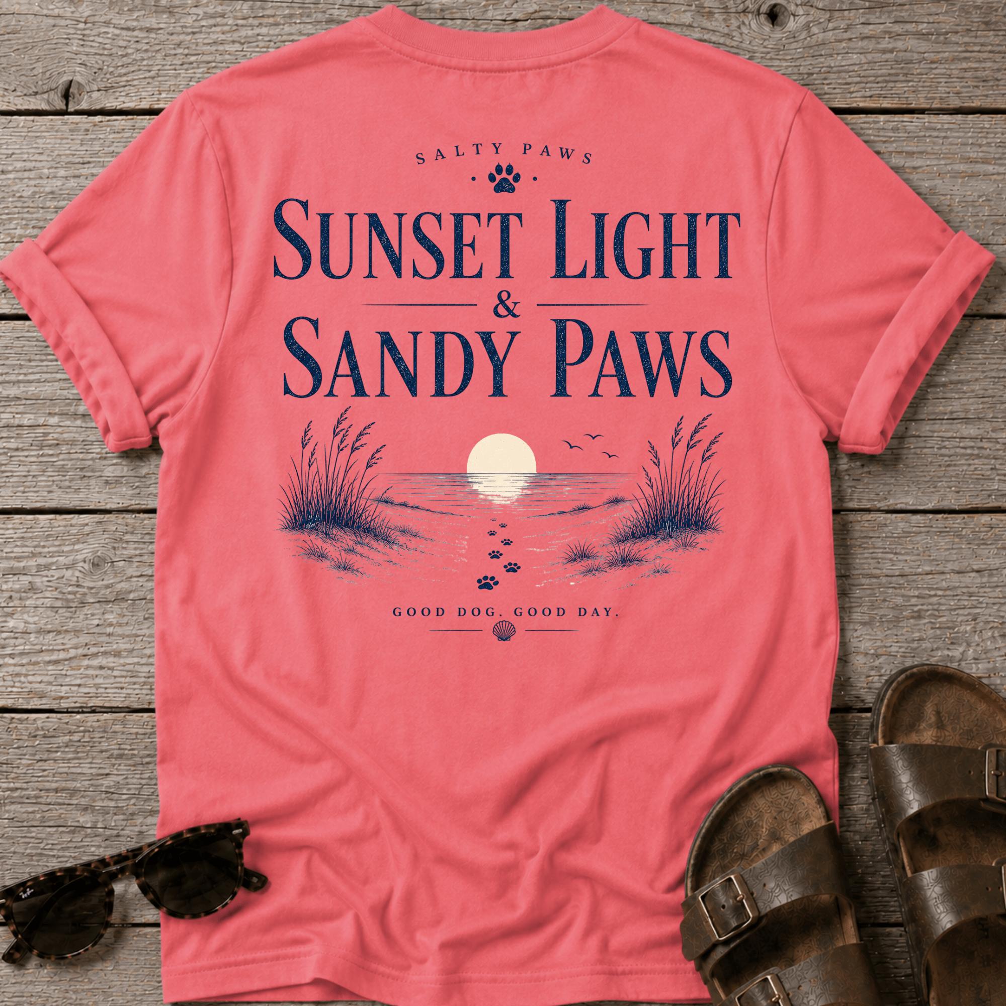 Sunset & Sandy Paws BACK DESIGN