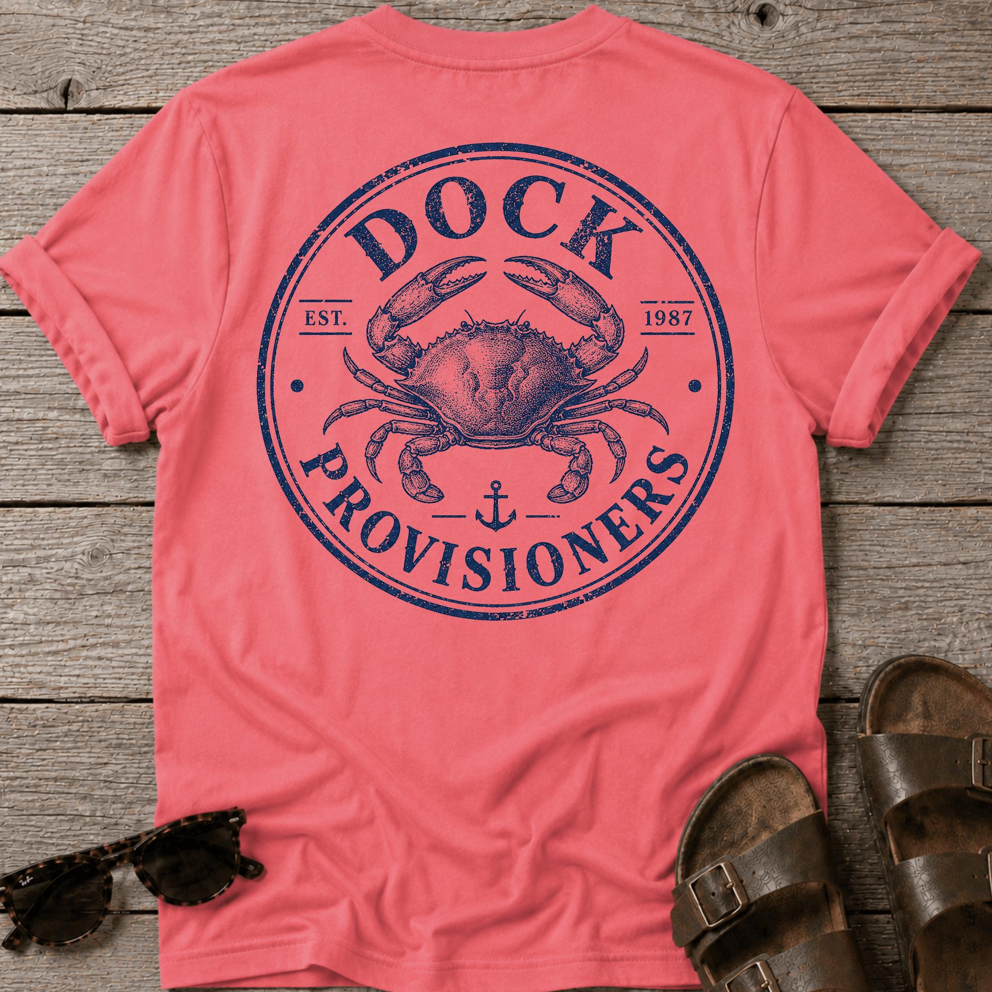 Dock Provision Crab BACK DESIGN T-Shirt