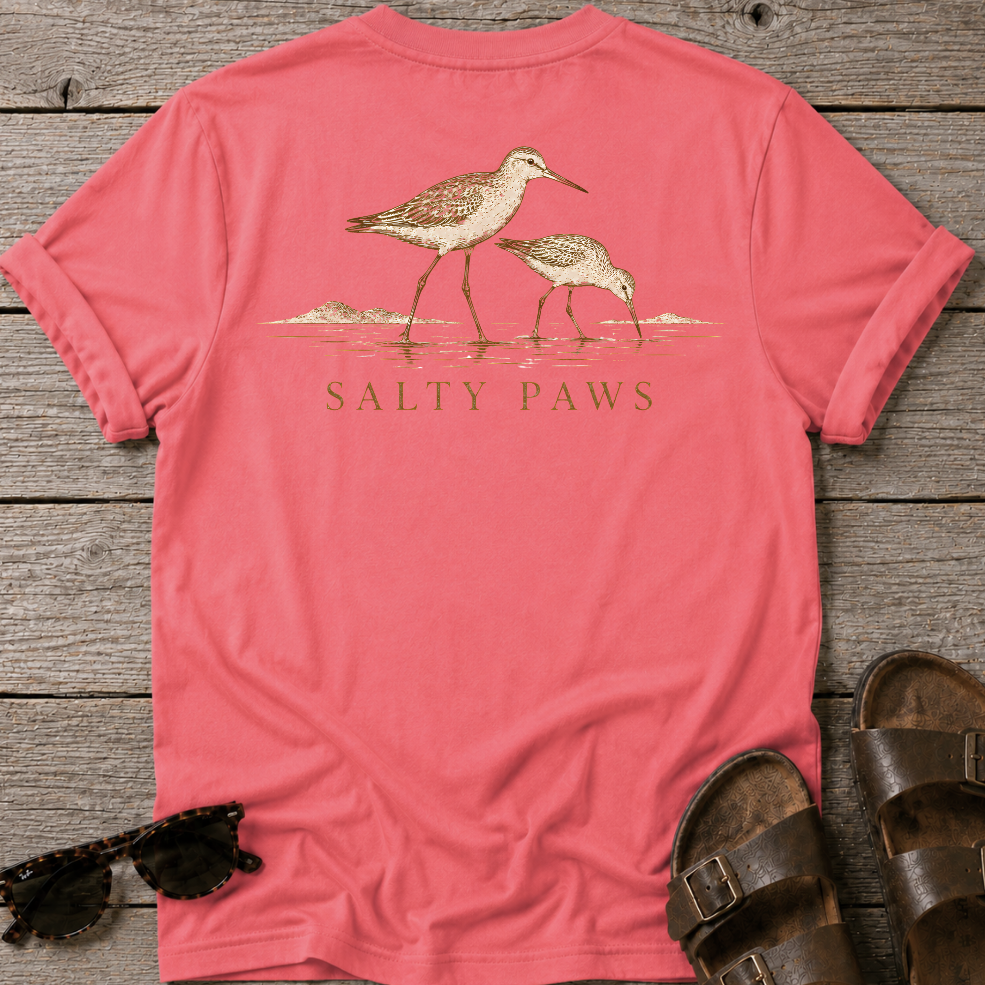 2 Sandpipers BACK DESIGN T-Shirt