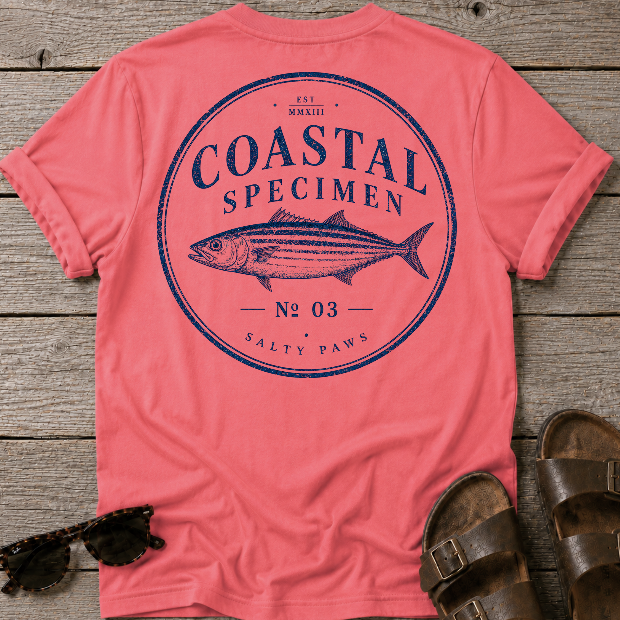 Coastal Specimen fish BACK DESIGN T-Shirt