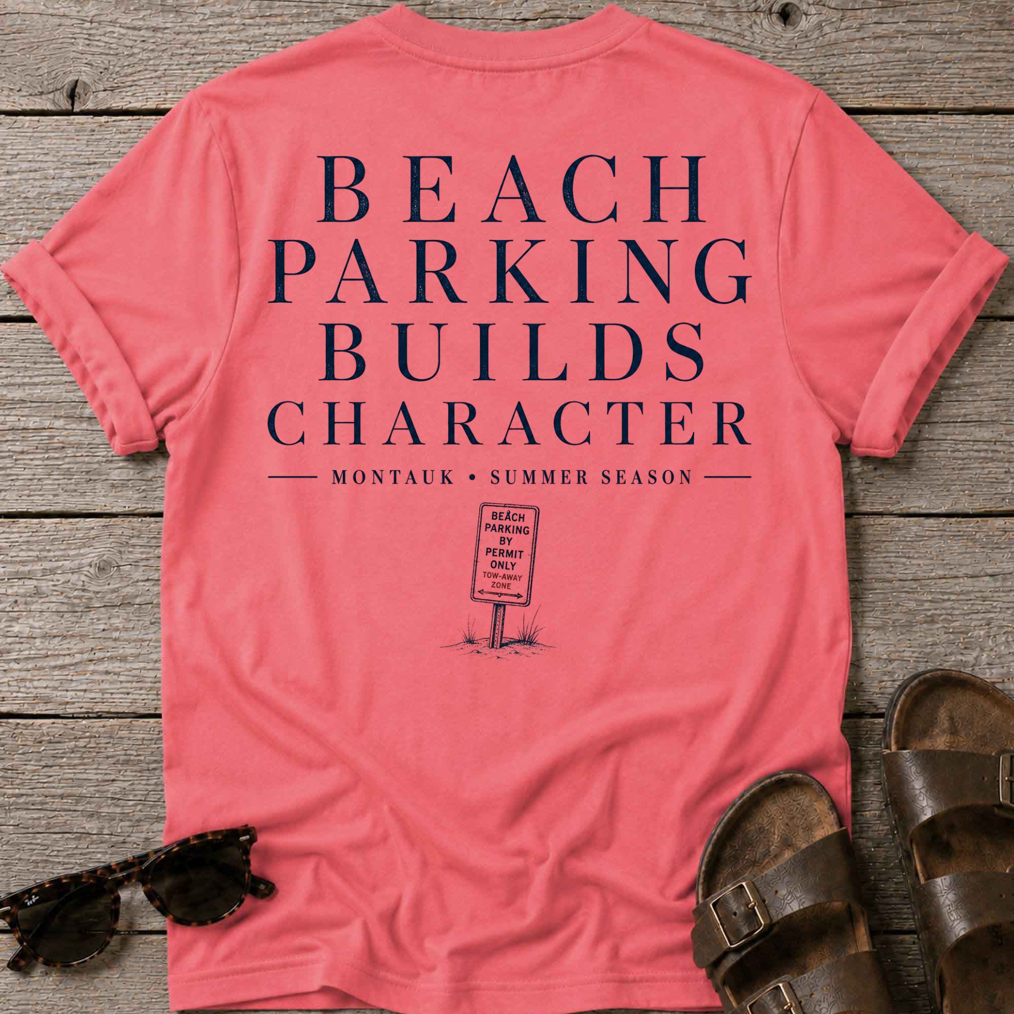 Beach Parking Montauk T-Shirt