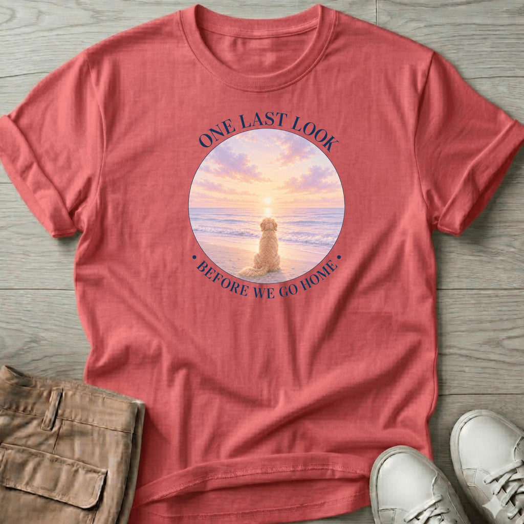 One Last Look Golden Navy T-Shirt