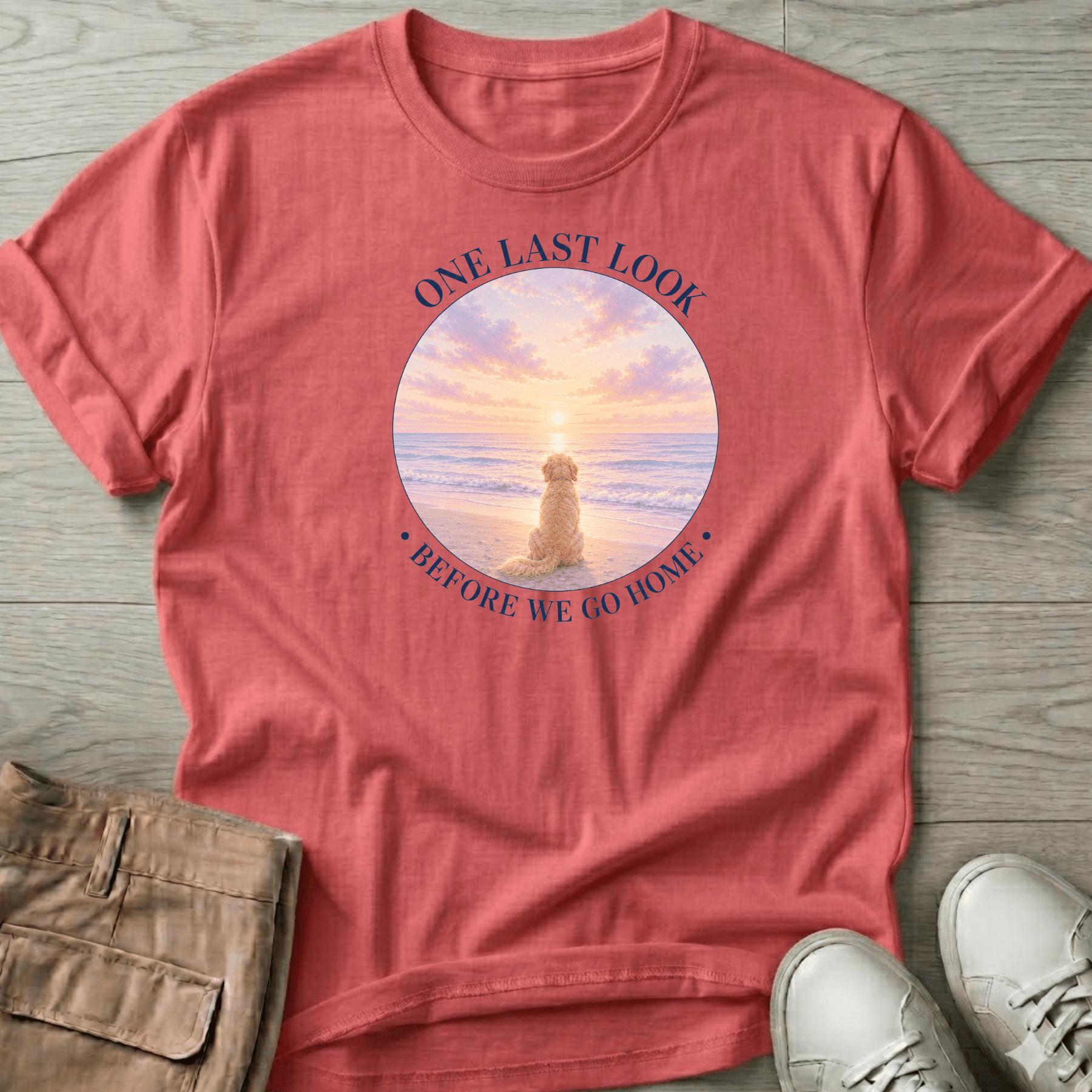 One Last Look Golden Navy T-Shirt