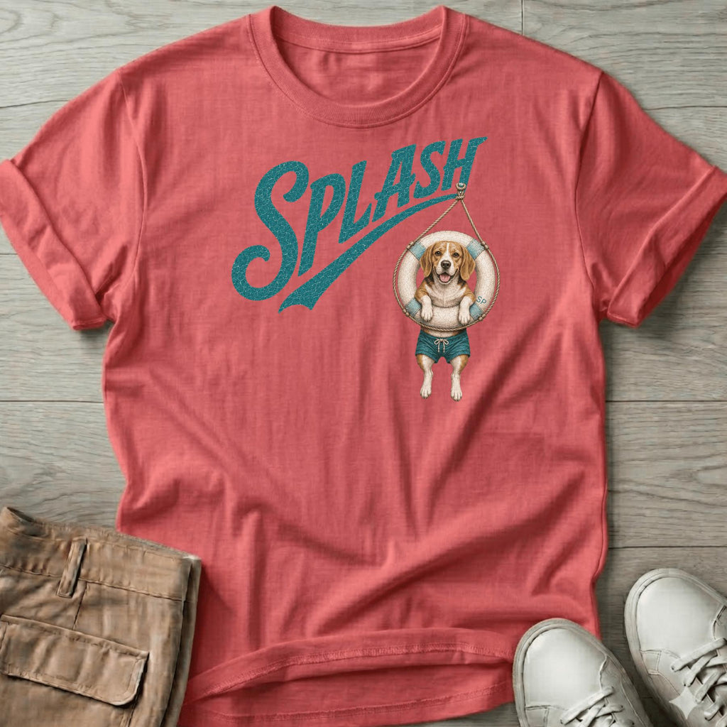 Splash Beagle Tube T-Shirt Vacation