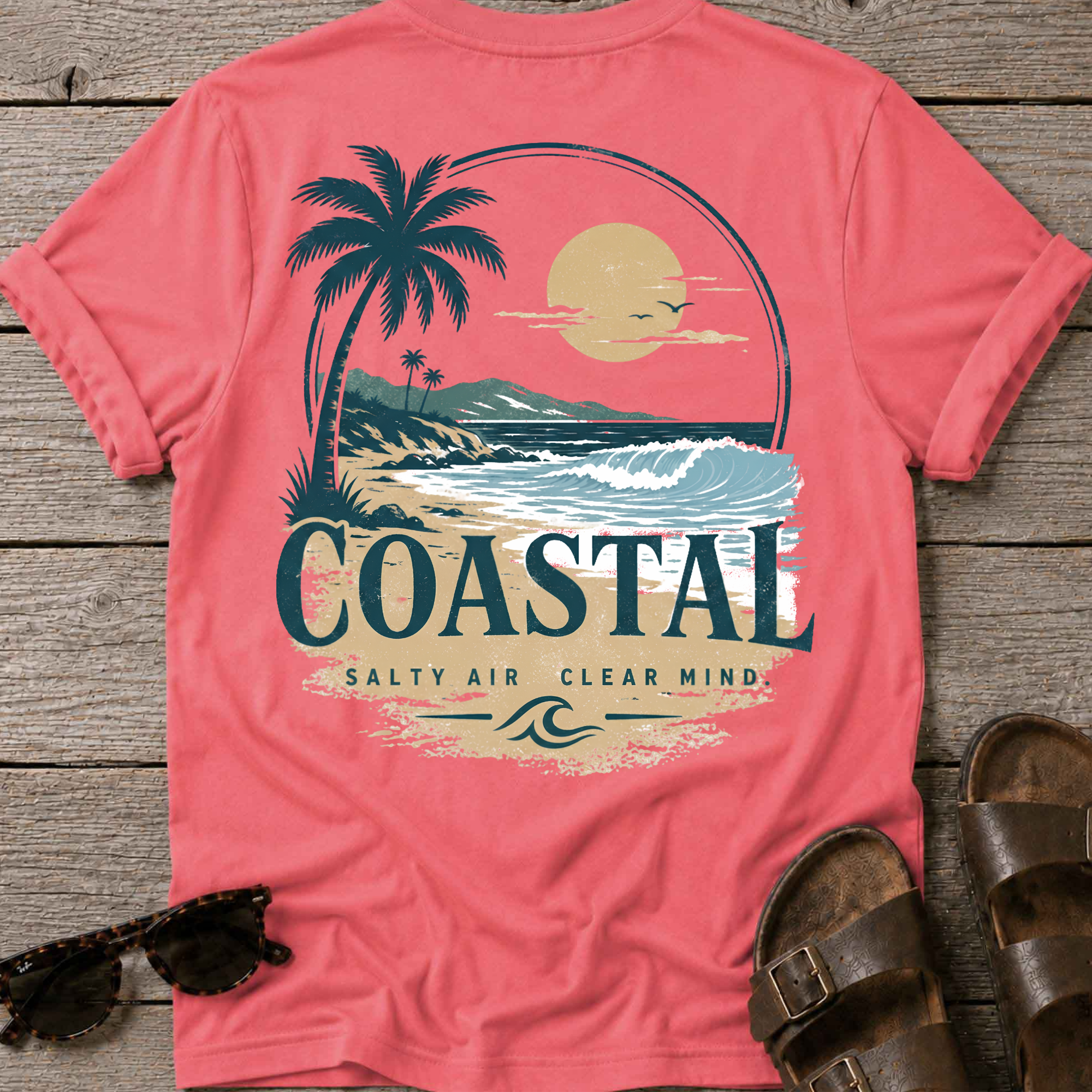 Coastal Salt Air Back T-Shirt