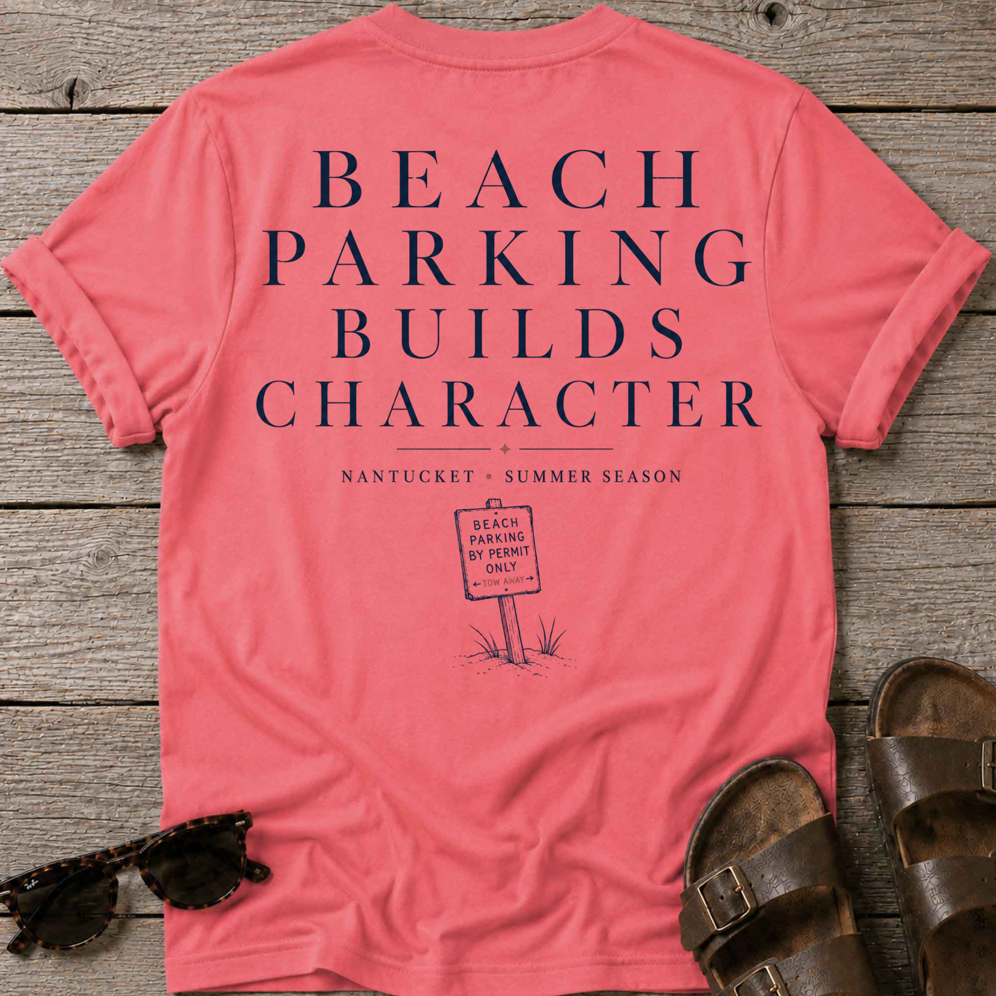 Beach Parking Nantucket T-Shirt