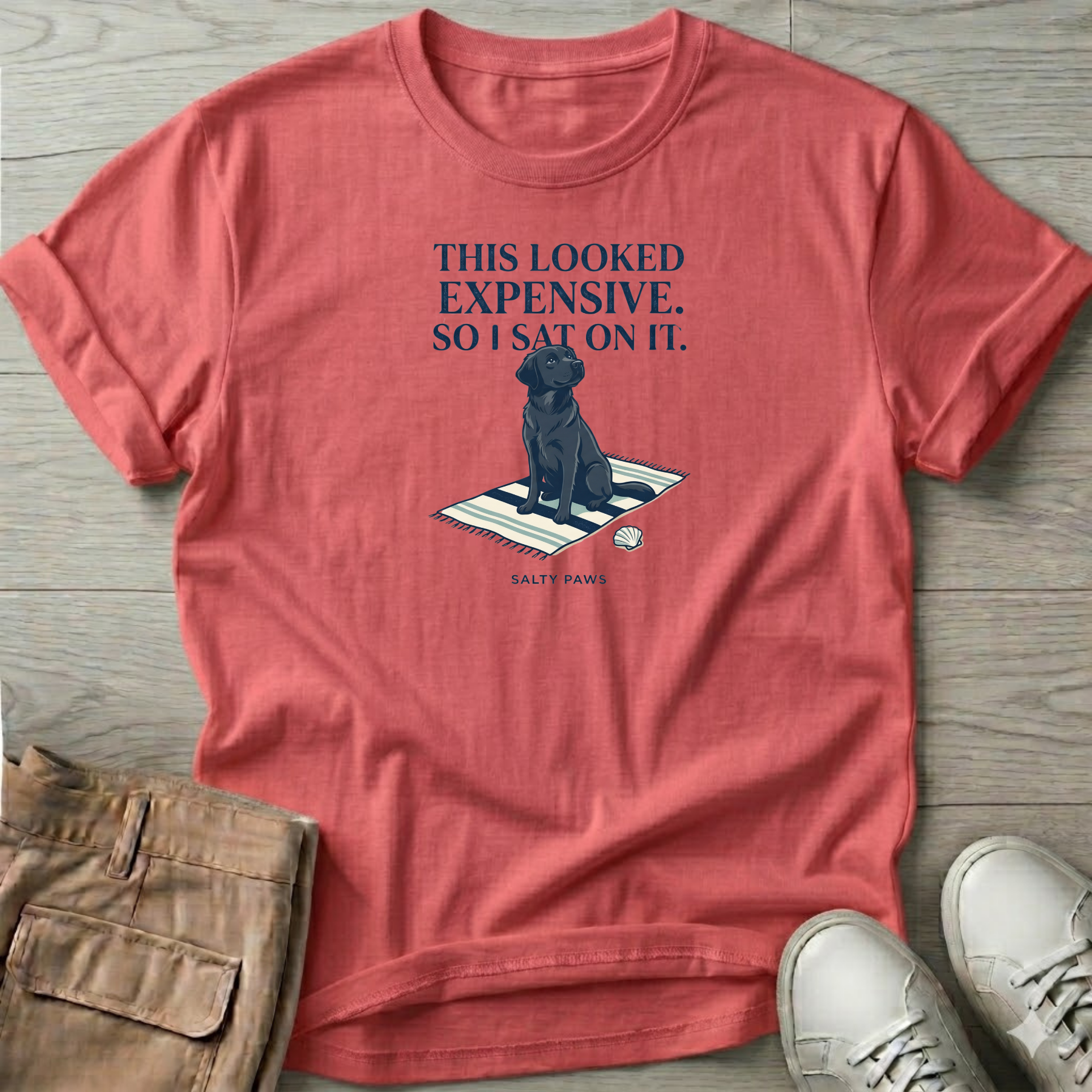 Looked Expensive so I sat on it Black Lab T-Shirt