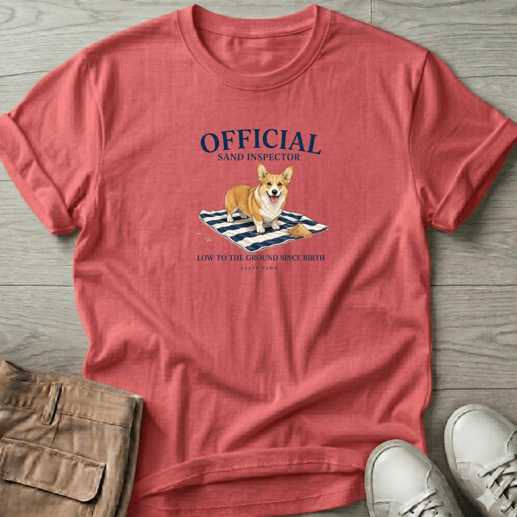 Official Sand Inspector Corgi T-Shirt
