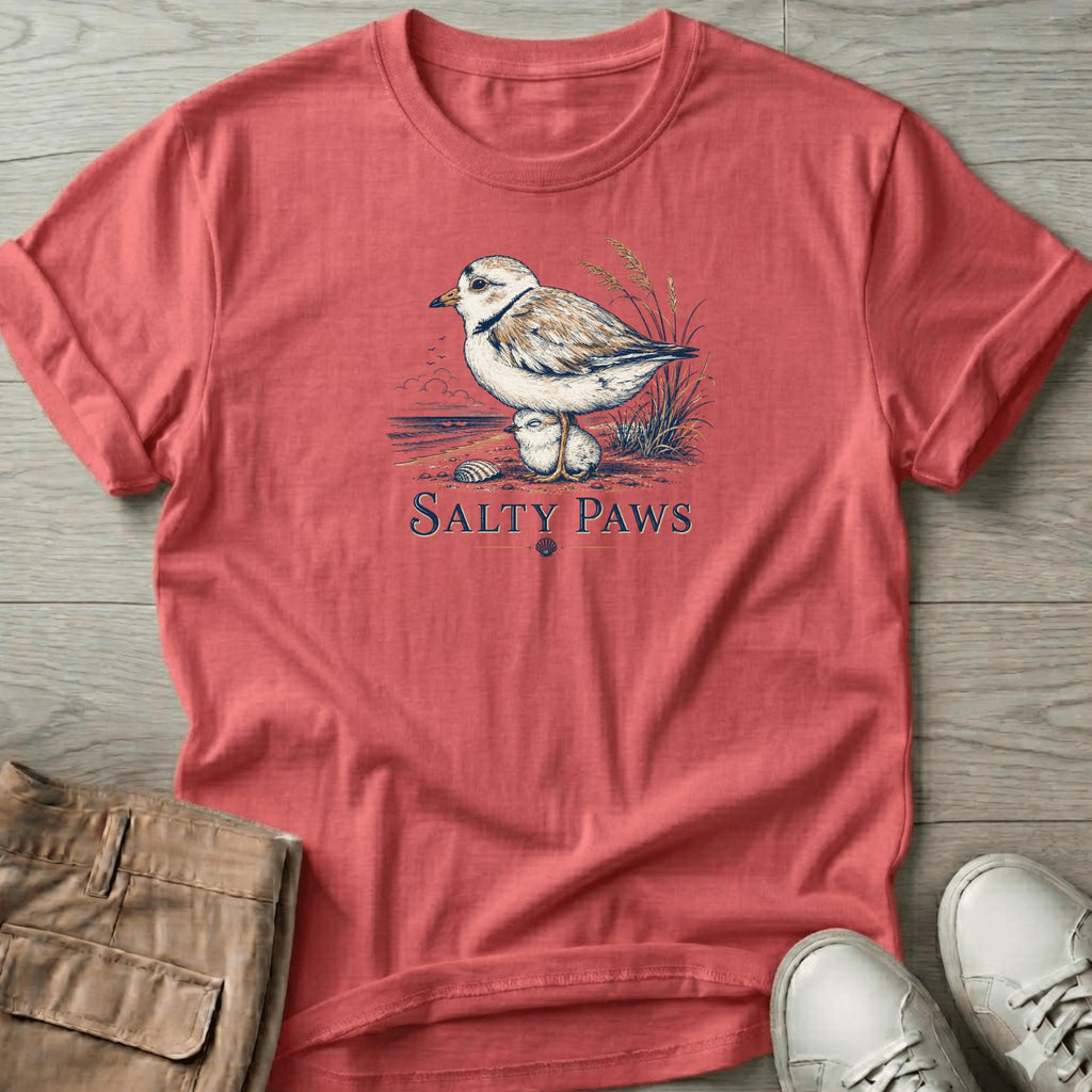 Plover Mom & Chick T-Shirt Vacation