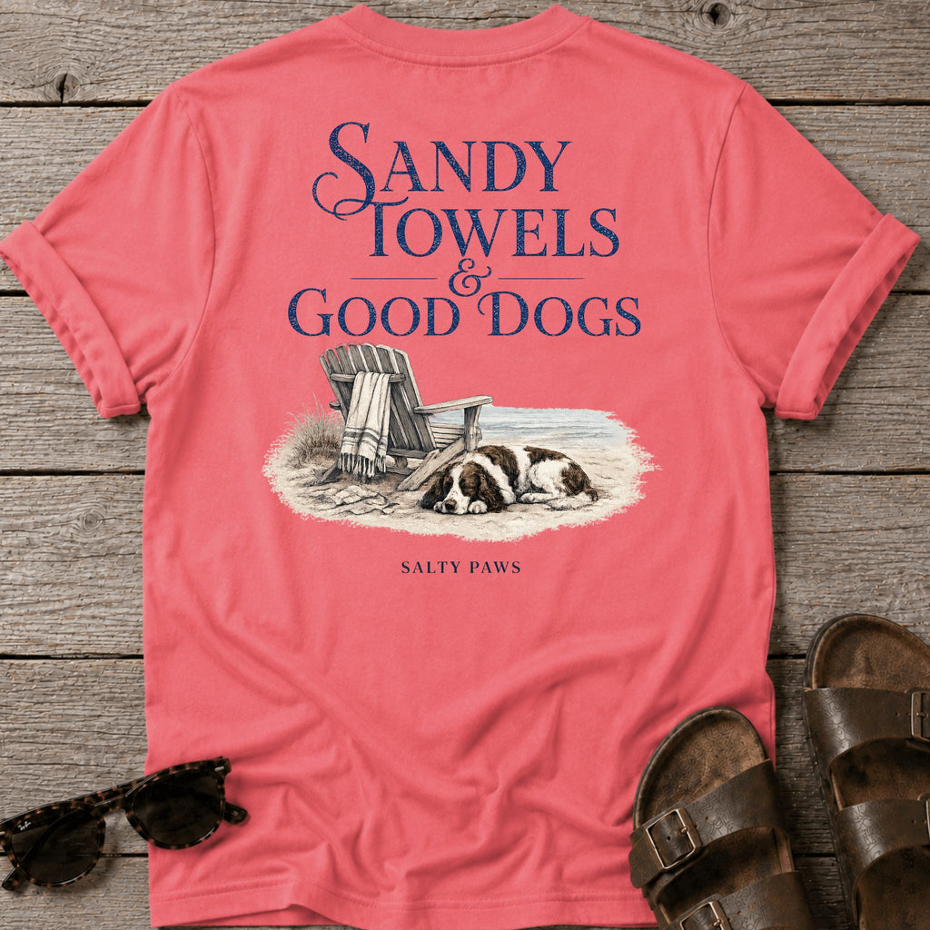 Sandy Towels & Good Dogs Spaniel BACK DESIGN
