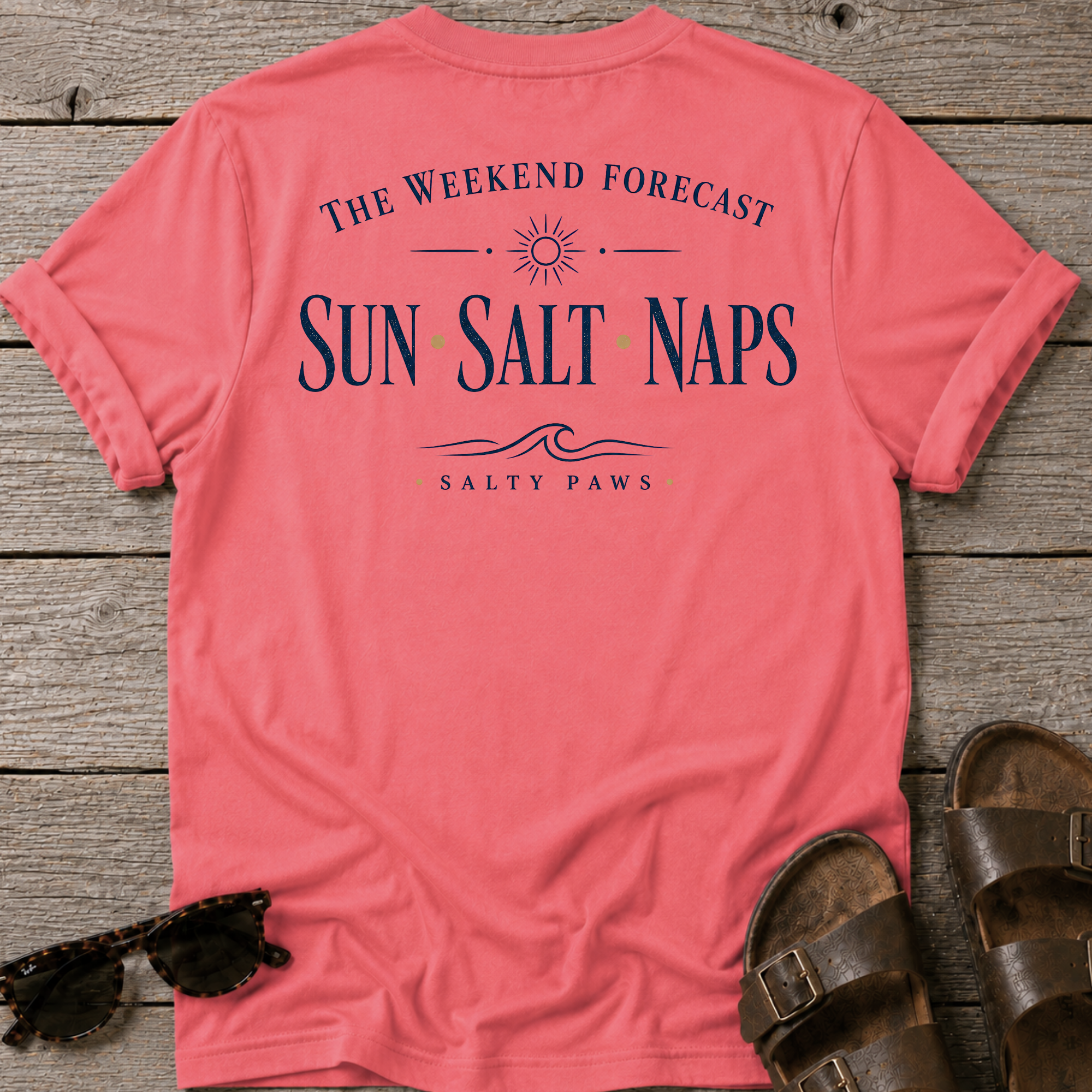 Weekend Forecast T-shirt BACK DESIGN