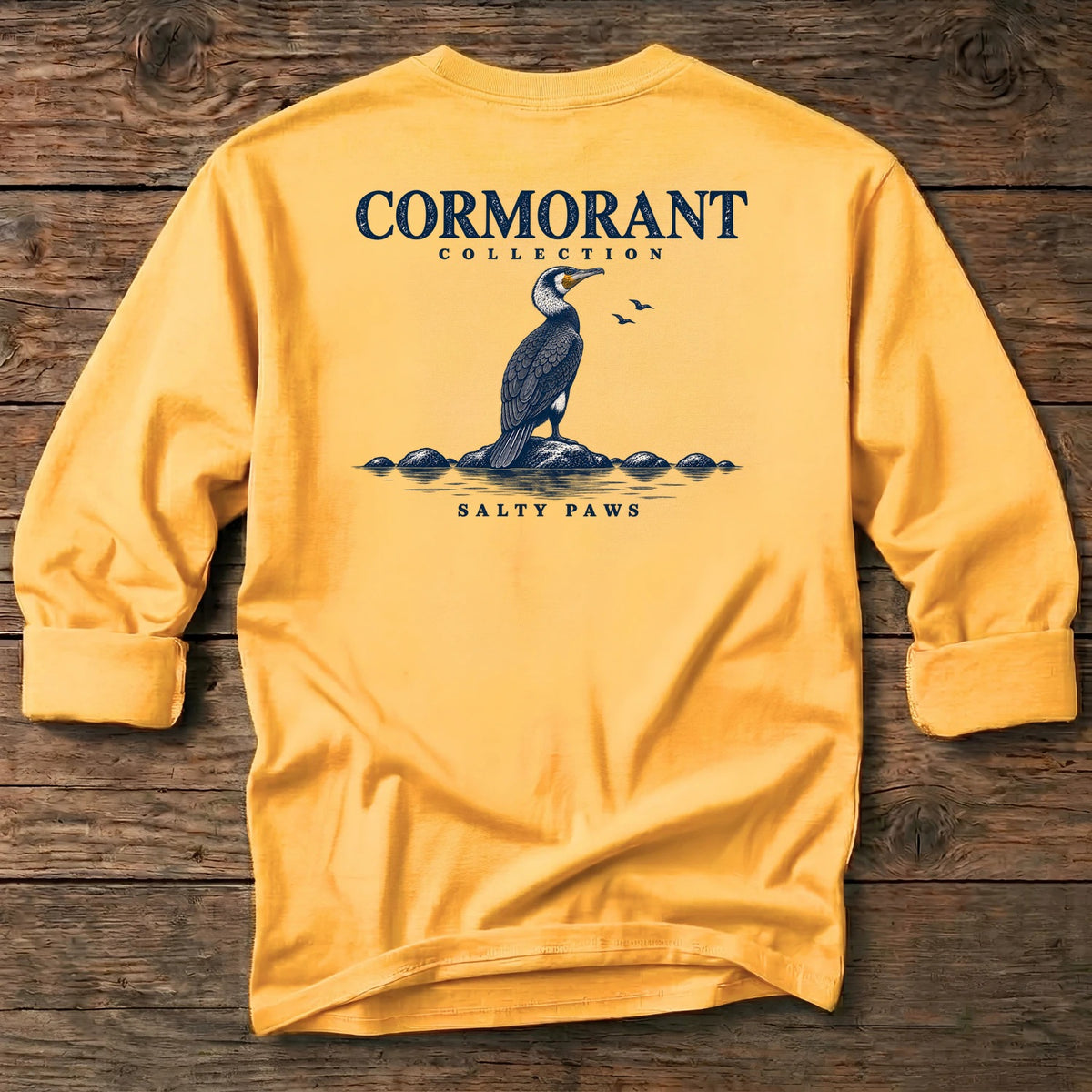 Cormorant Back Design long sleeve in Gold