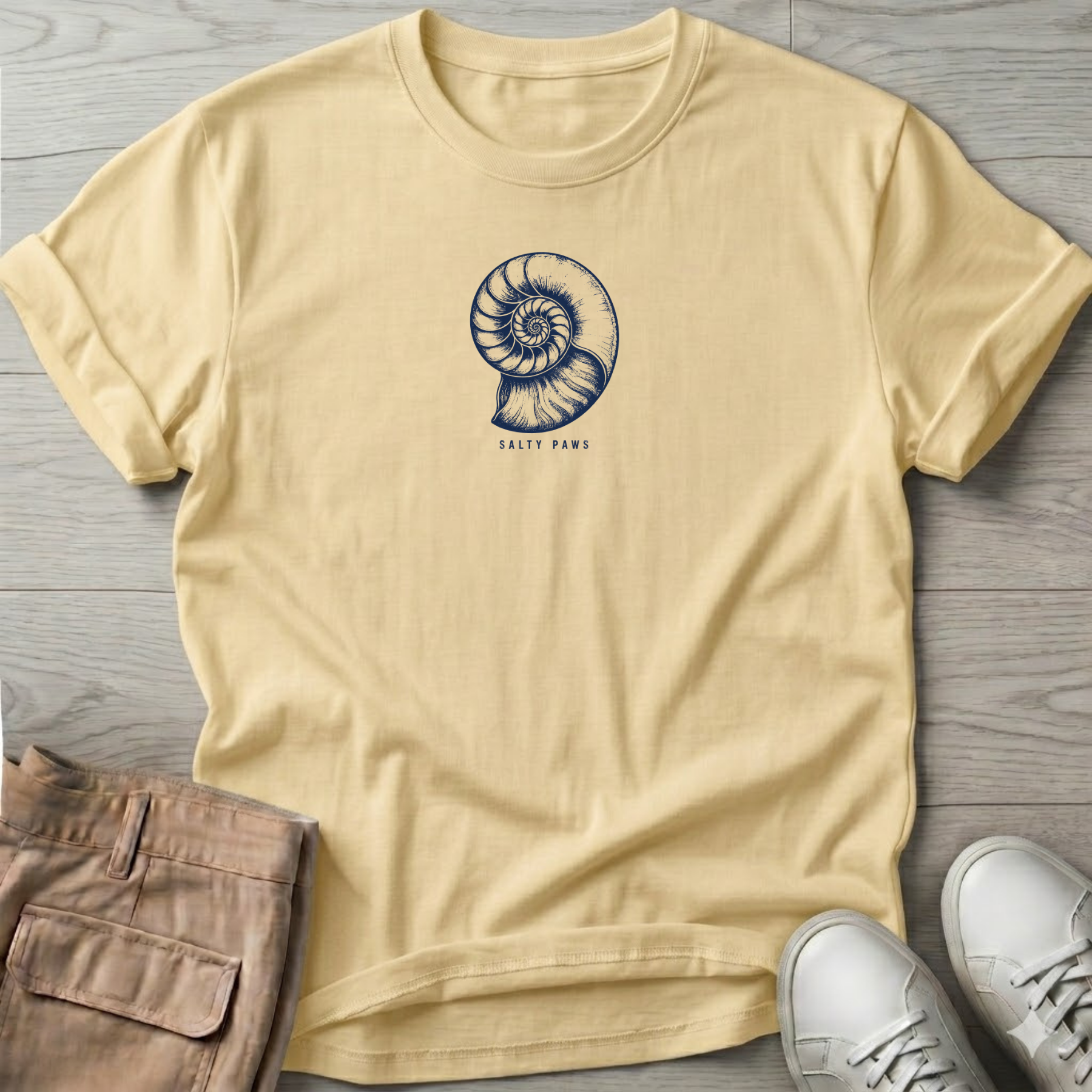 Nautilus Shell T-Shirt — Art Tee