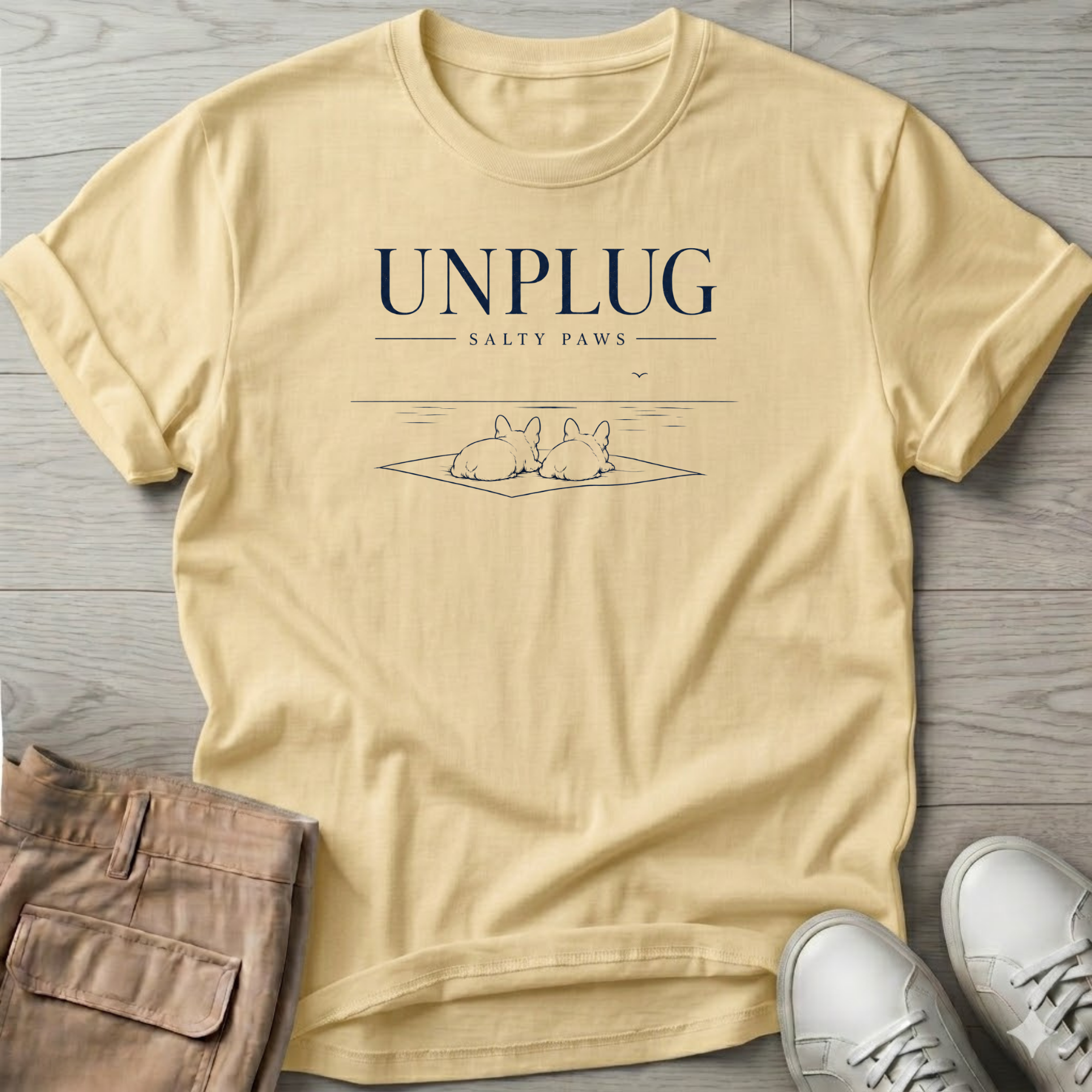 Unplug Frenchie T-Shirt — French Bulldog