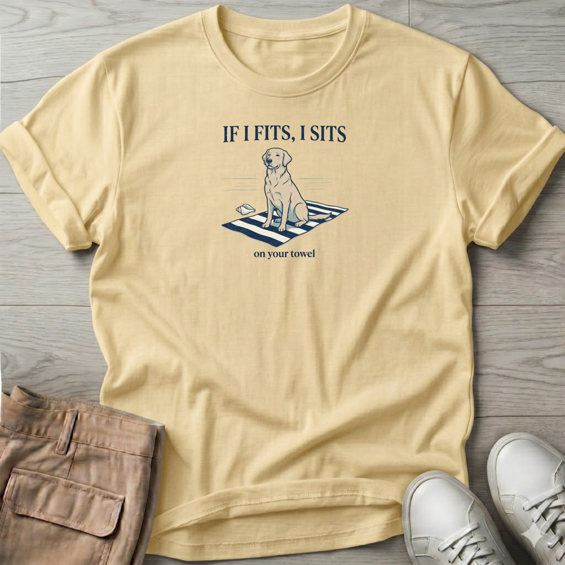 If I Fits, I Sits. Dog T-Shirt