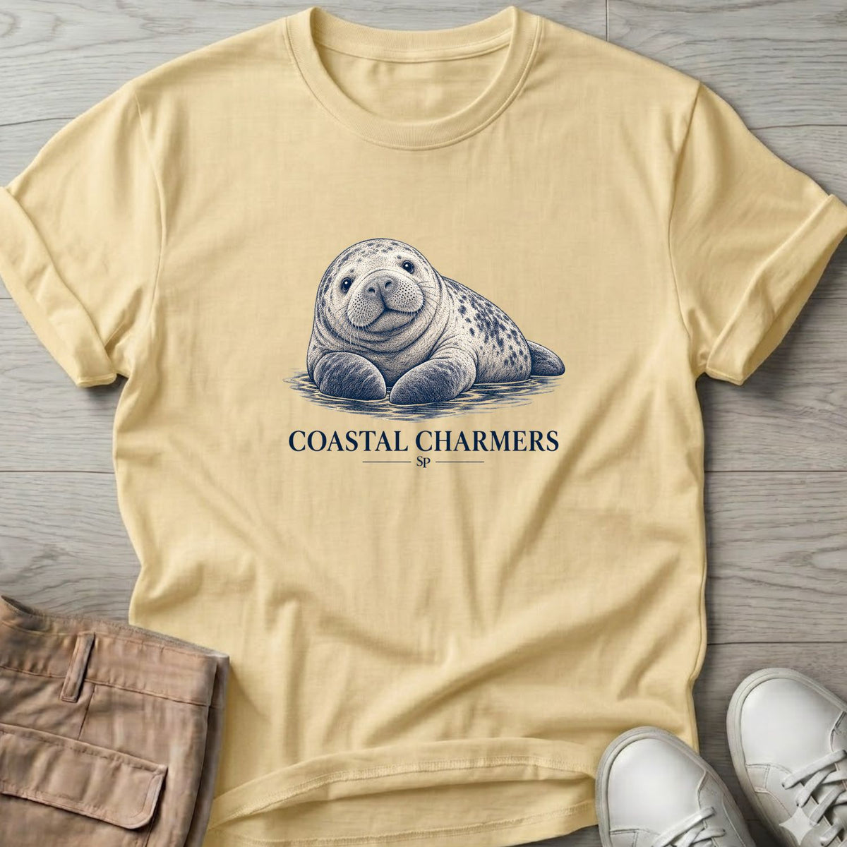 Coastal Charmer Harbor Seal T-Shirt