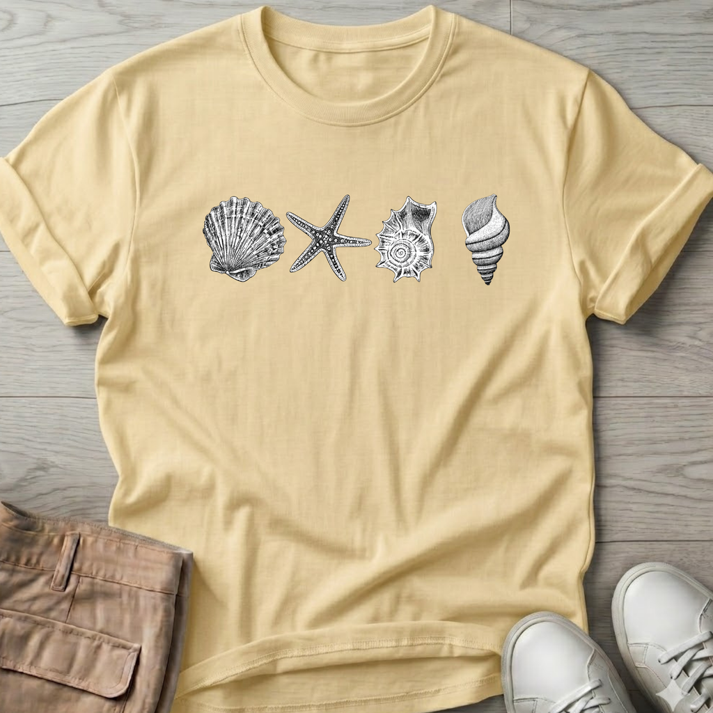 4 Seashells T-Shirt