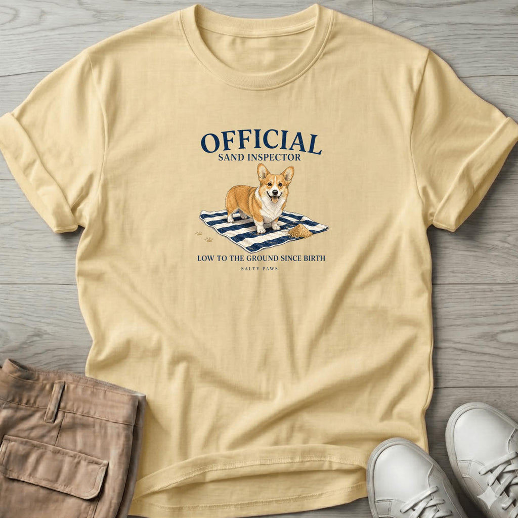 Official Sand Inspector Corgi T-Shirt