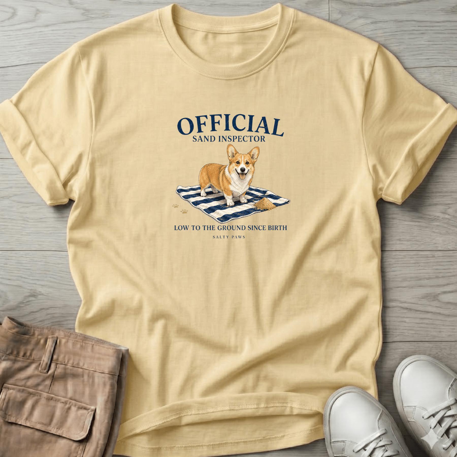 Official Sand Inspector Corgi T-Shirt