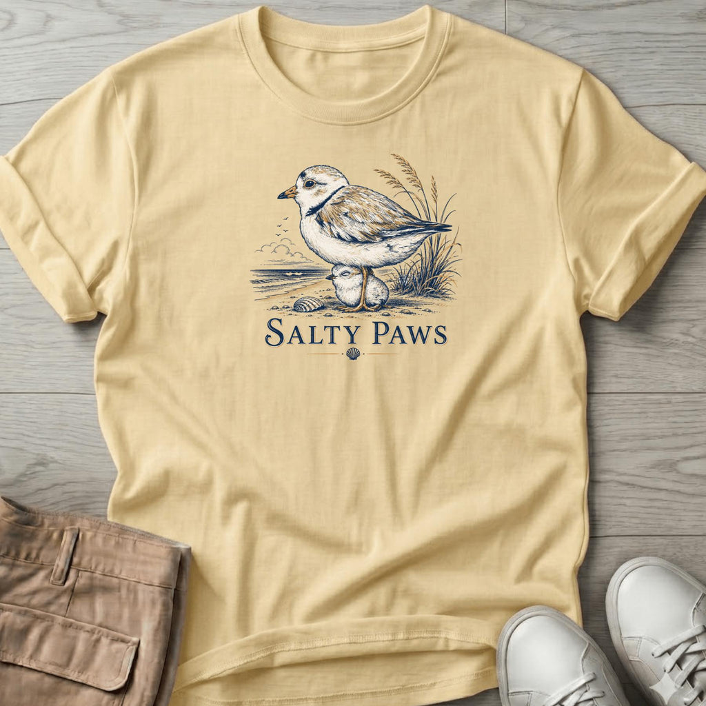 Plover Mom & Chick T-Shirt Vacation
