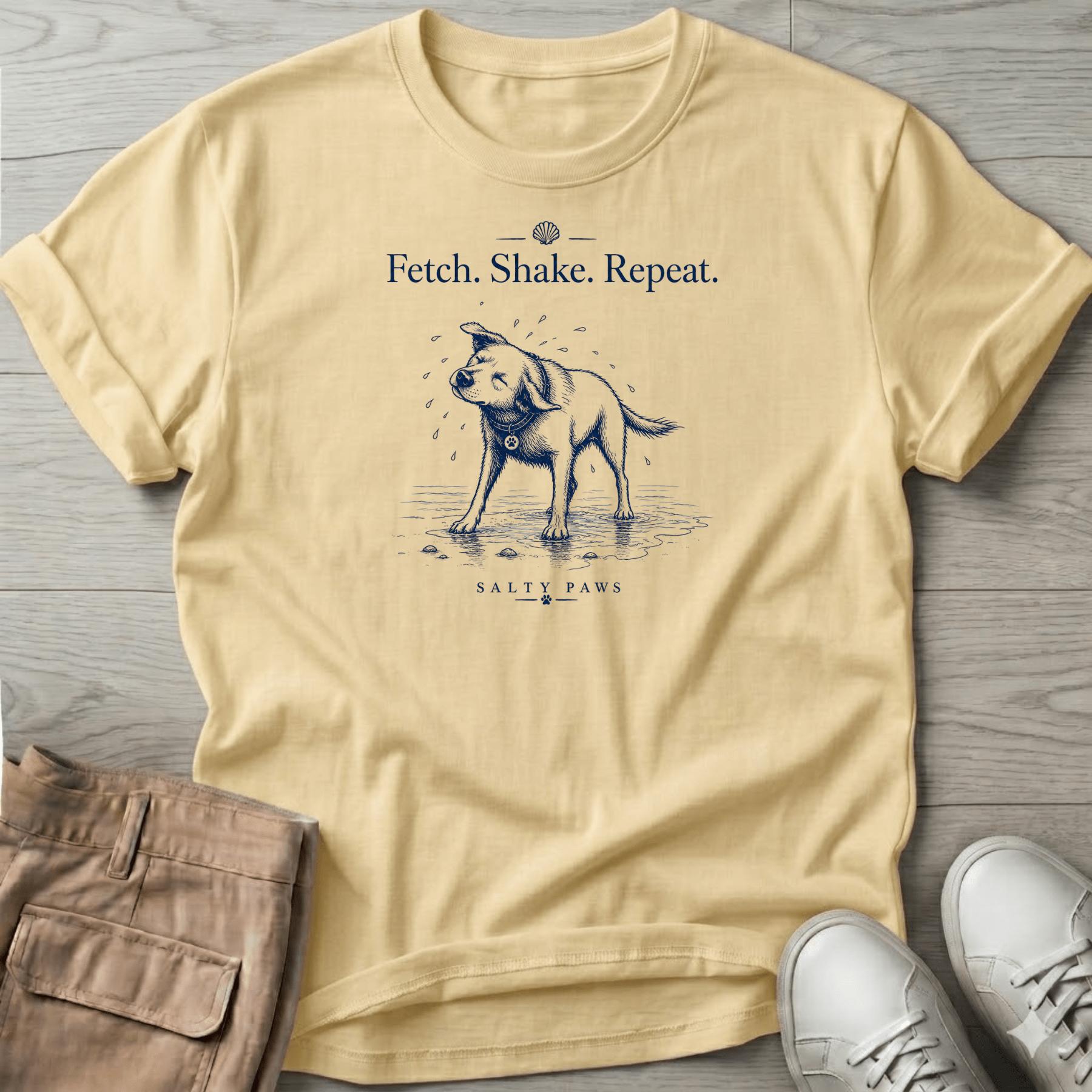 Labrador Fetch. Shake. Repeat. Dog T-Shirt
