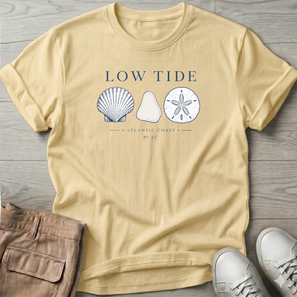 Scallop Beach Glass Sand Dollar Tee