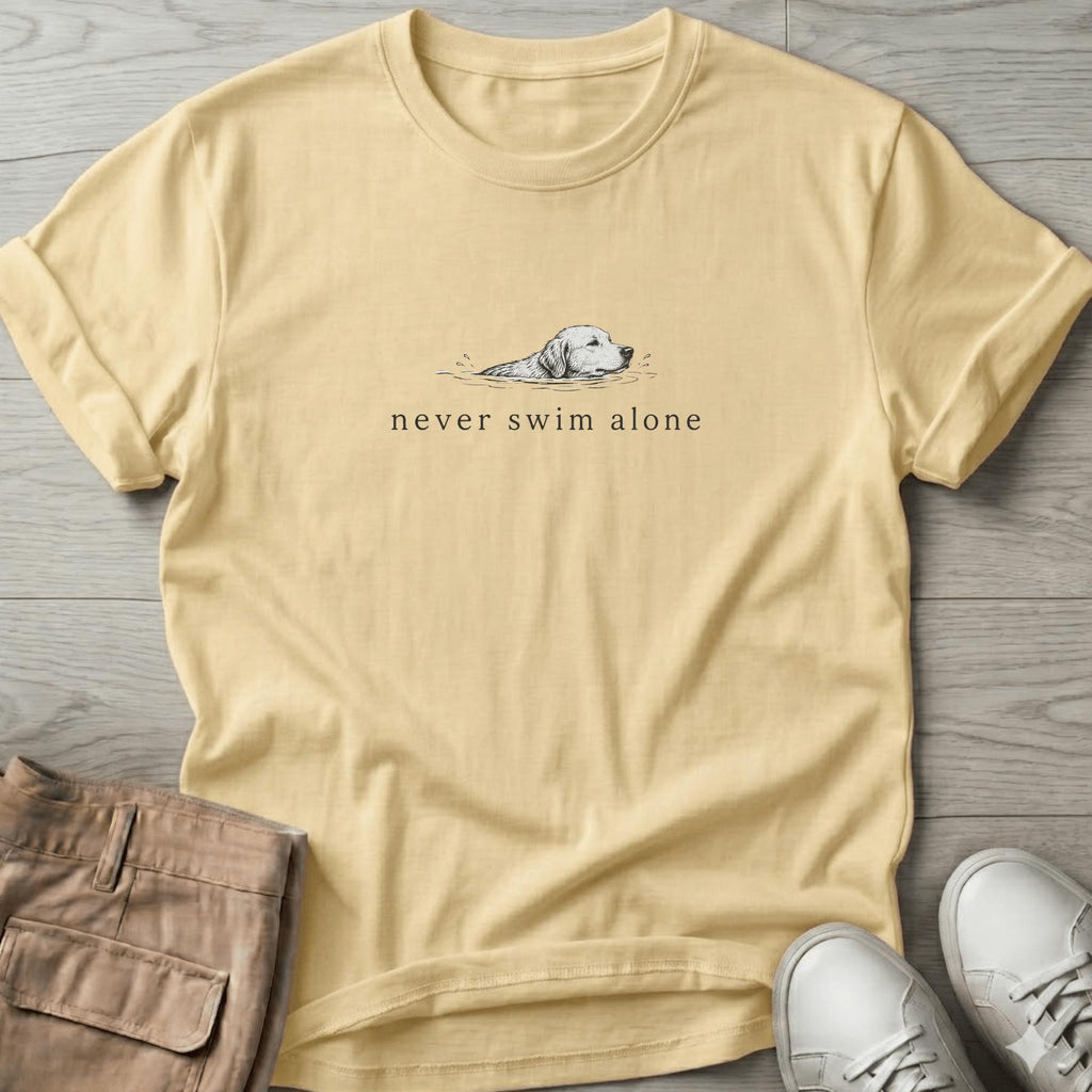 Never Swim Along Dog T-Shirt