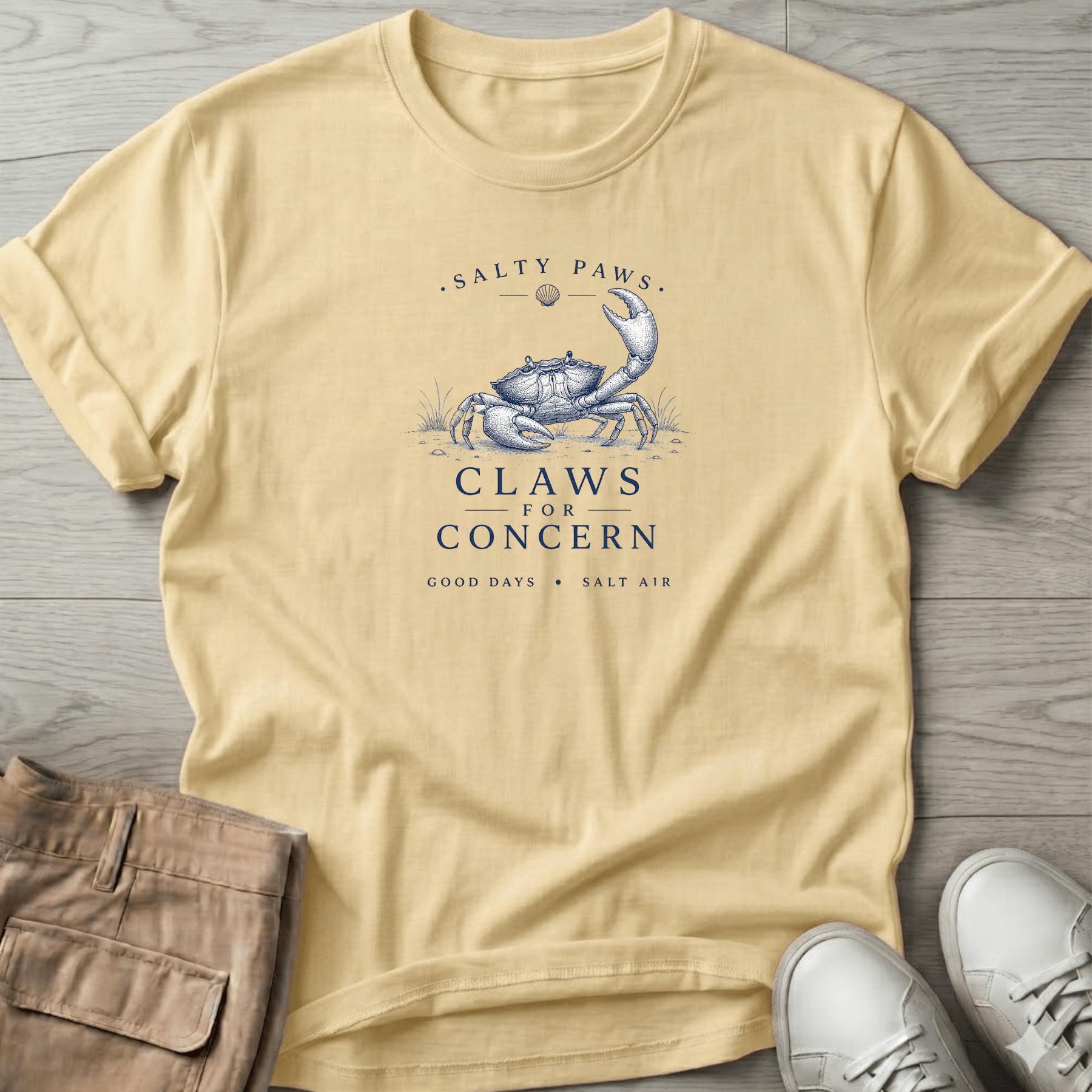 Claws for Concern Crab T-Shirt