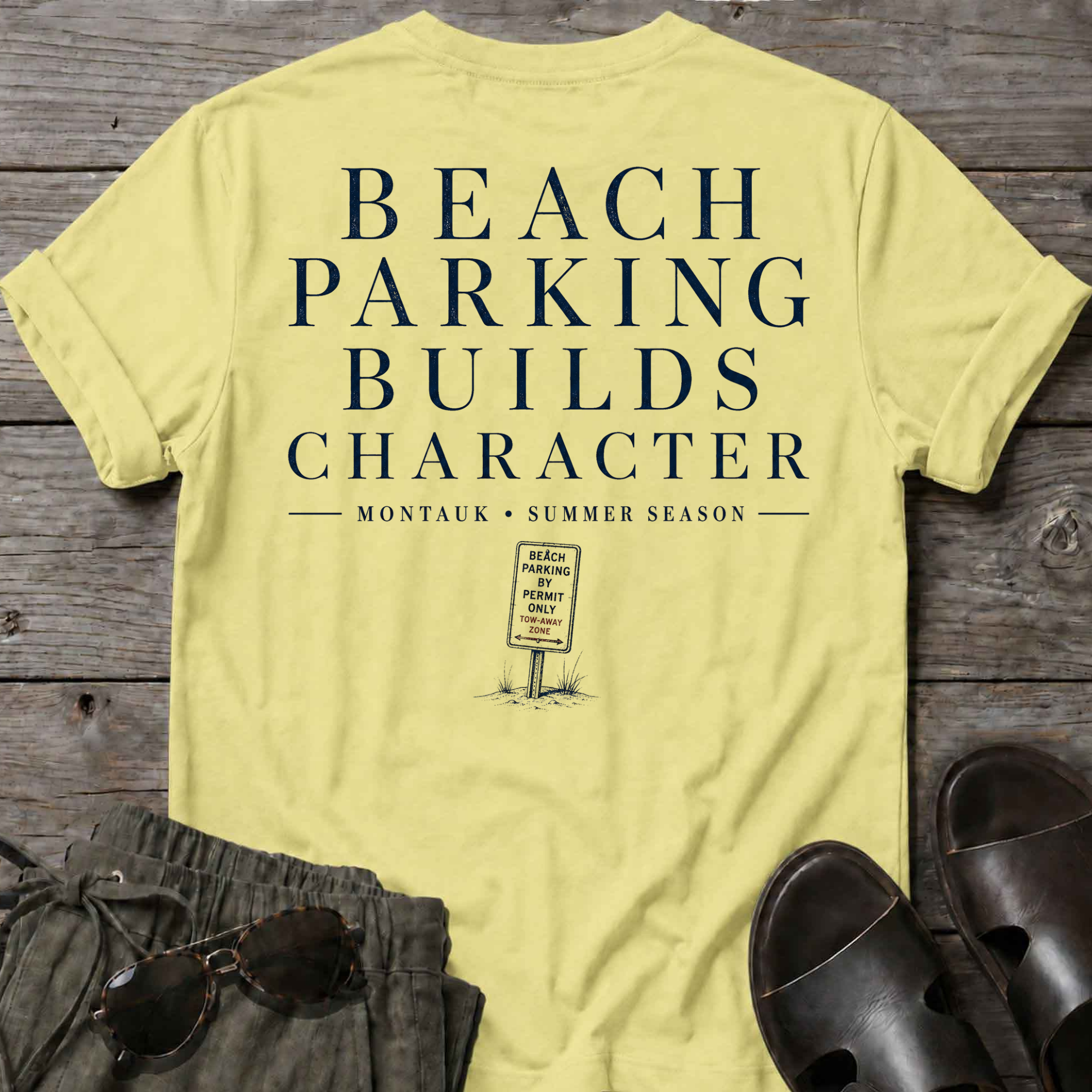 Beach Parking Montauk T-Shirt