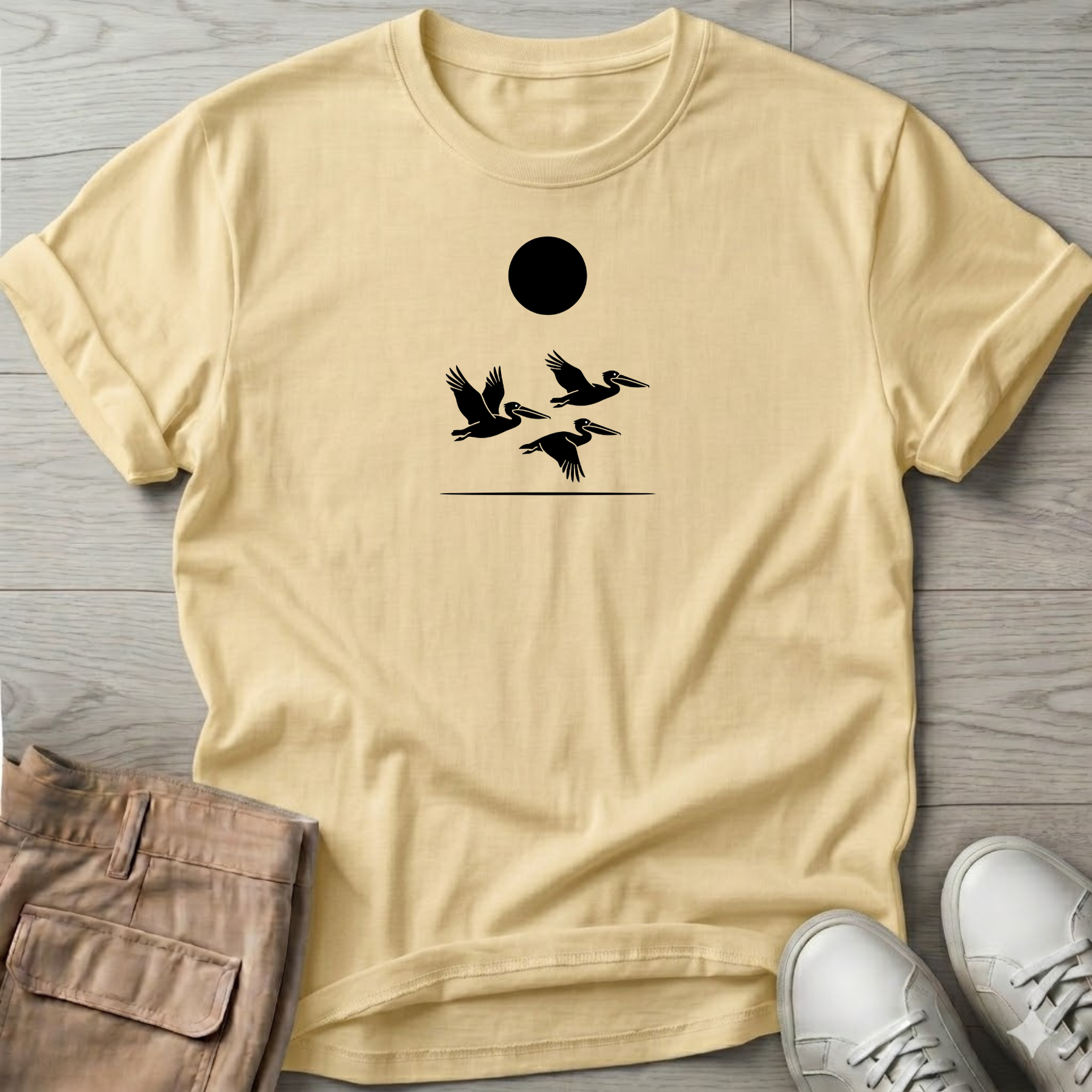 3 Pelicans T-Shirt Salty Paws Tee