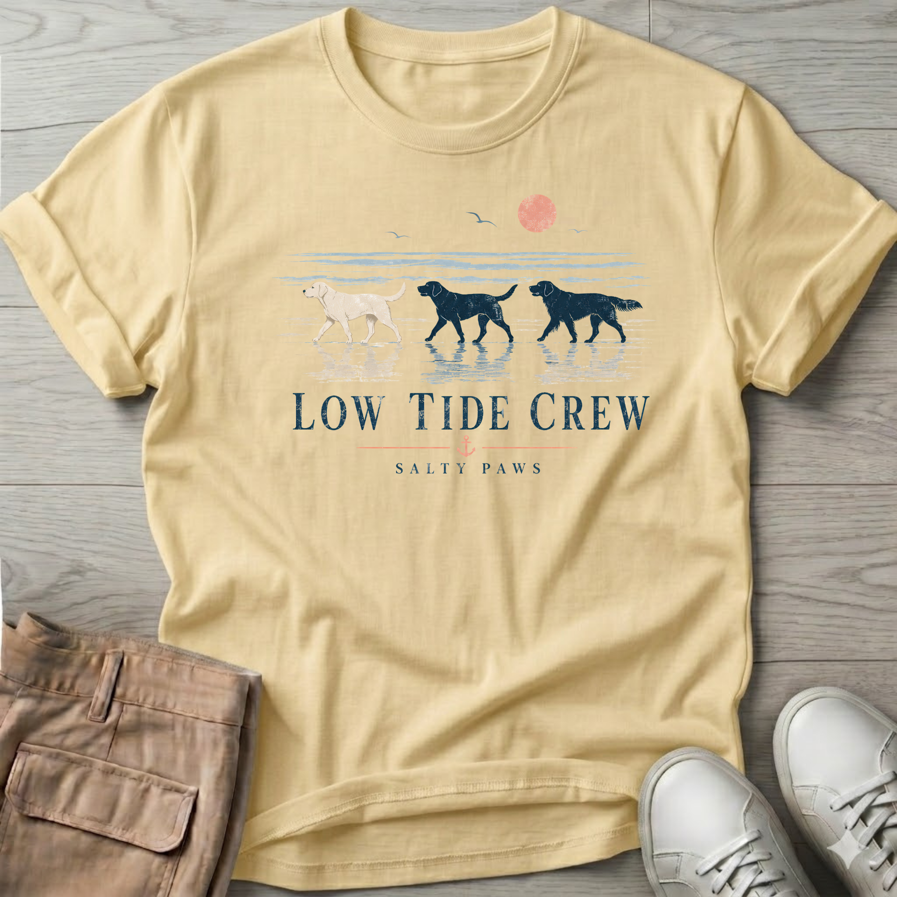 Low Tide Crew Golden Dog T-Shirt