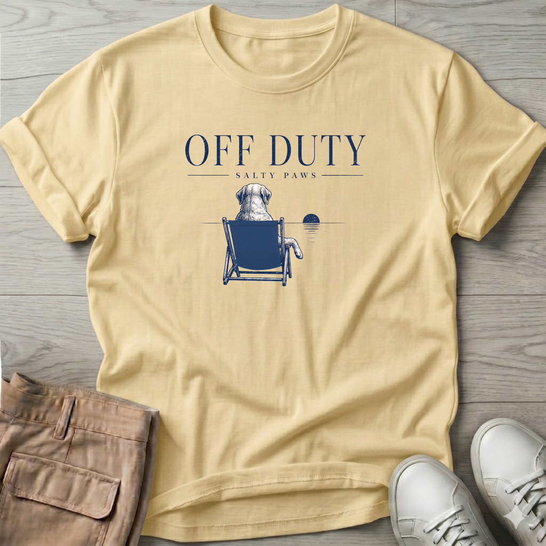 Off Duty Dog T-Shirt — Art Tee